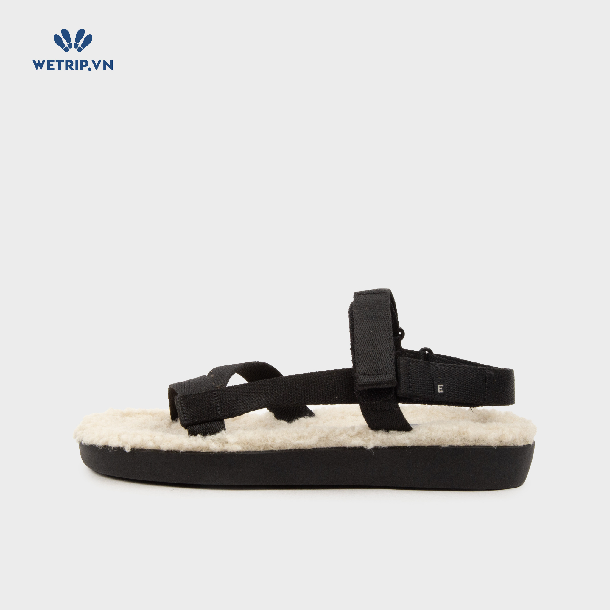Sandal Everlane (Quai đen lót lông) Mã SD-EVL-005-A