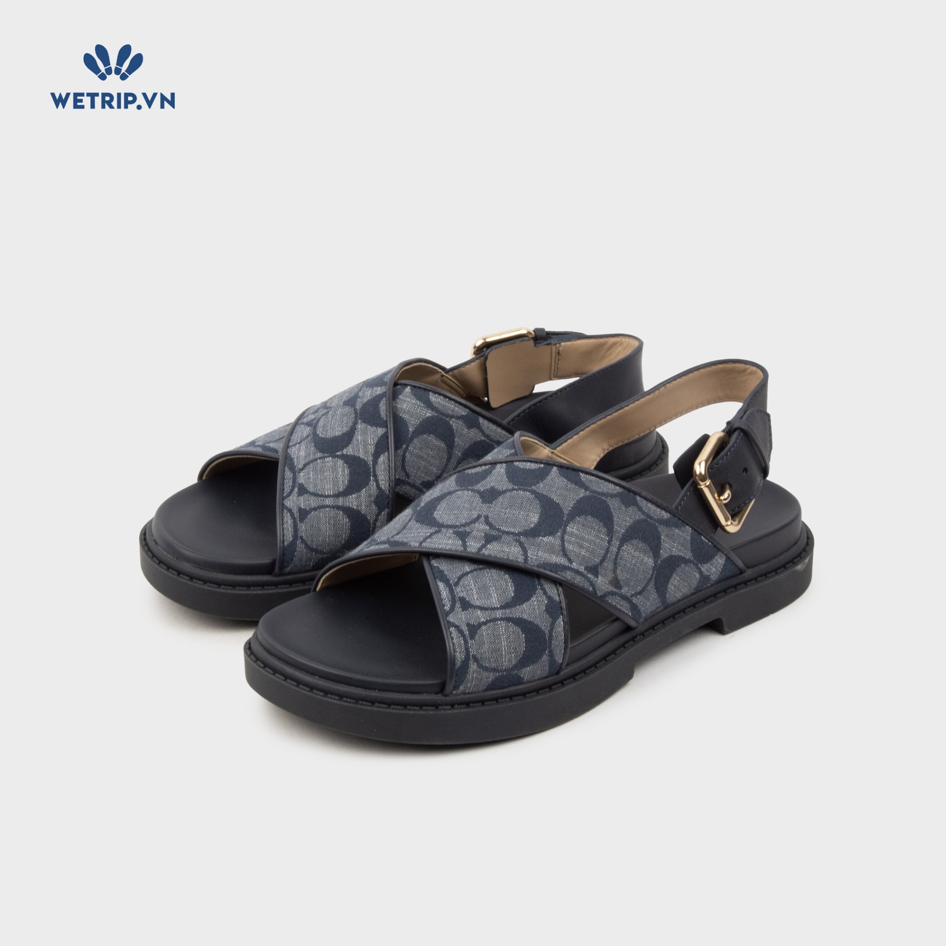 Sandal Coach (Xanh than) Mã SD-COA-003-C1