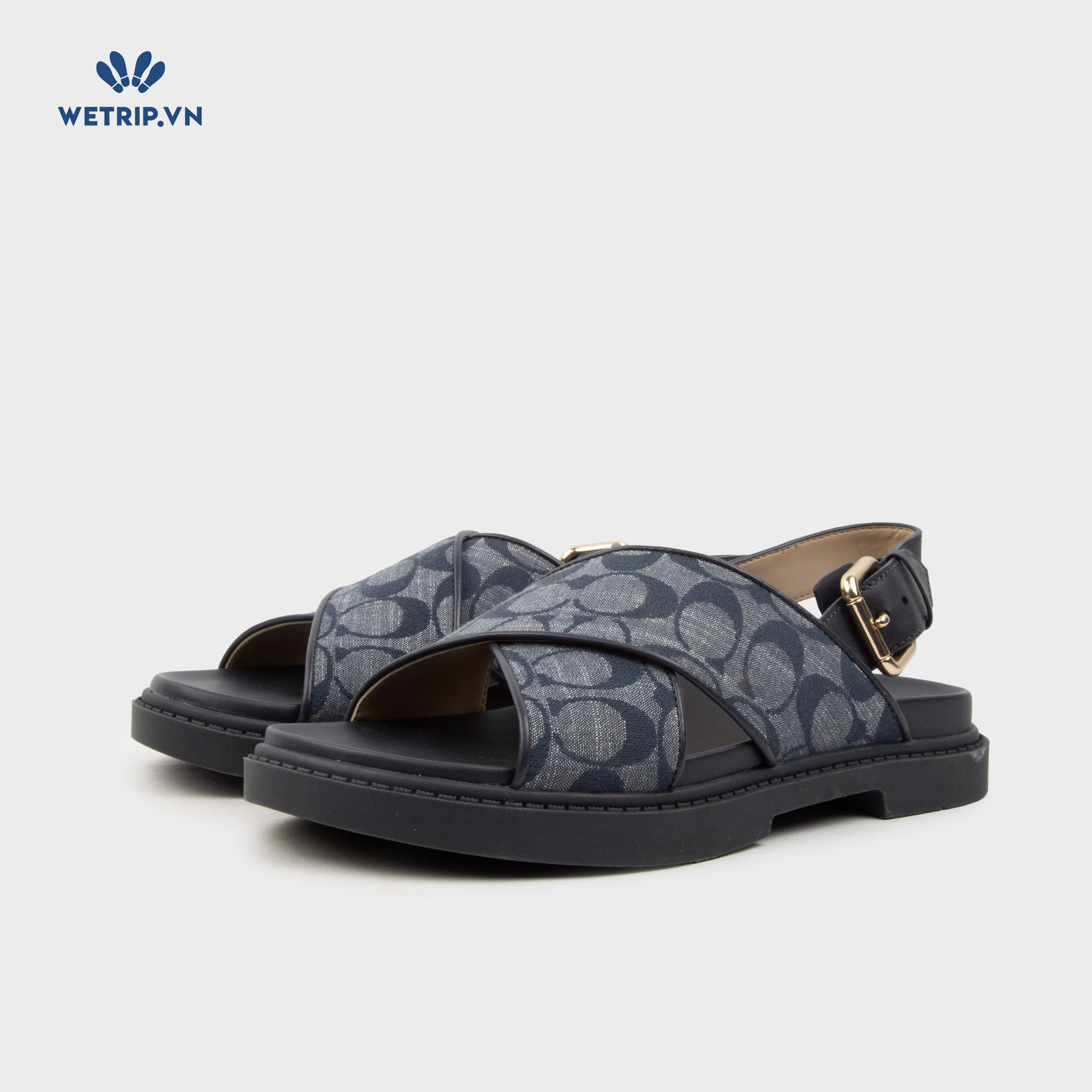 Sandal Coach (Xanh than) Mã SD-COA-003-C1