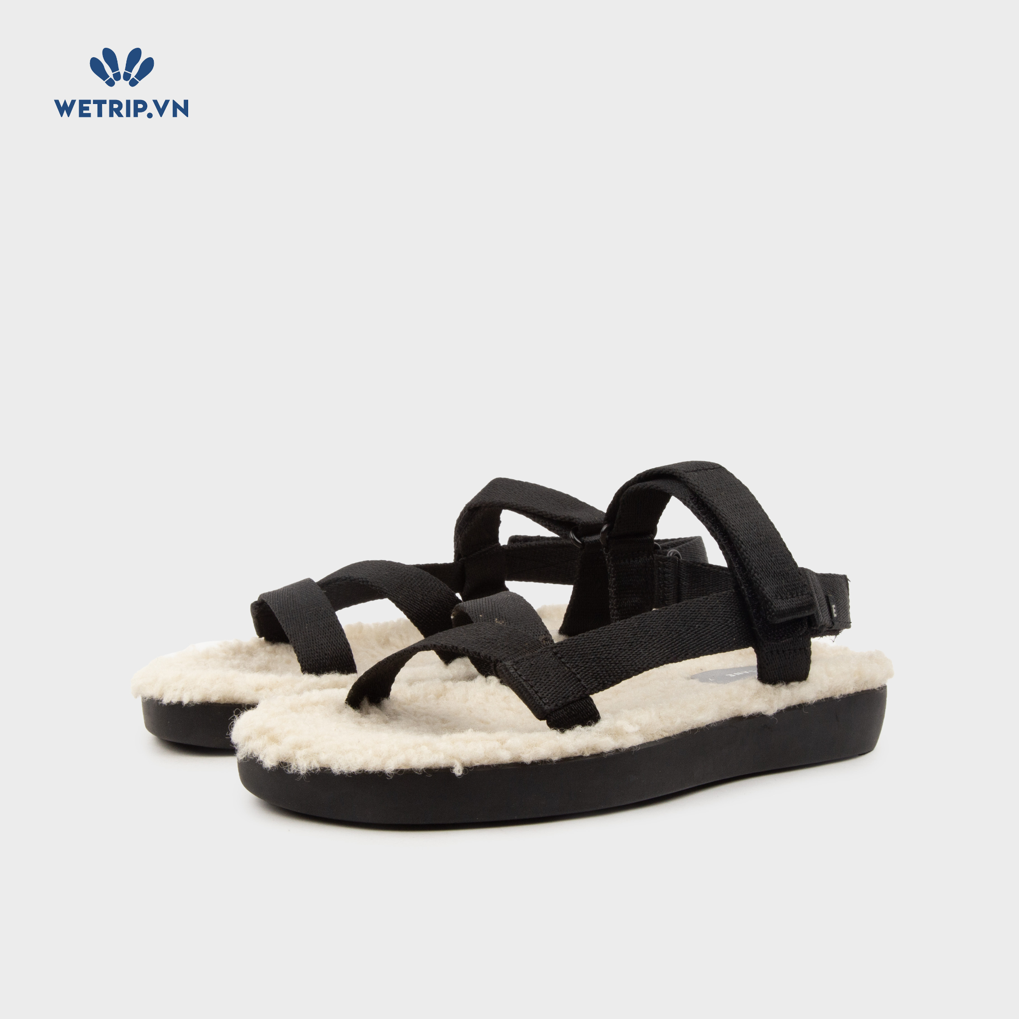 Sandal Everlane (Quai đen lót lông) Mã SD-EVL-005-A