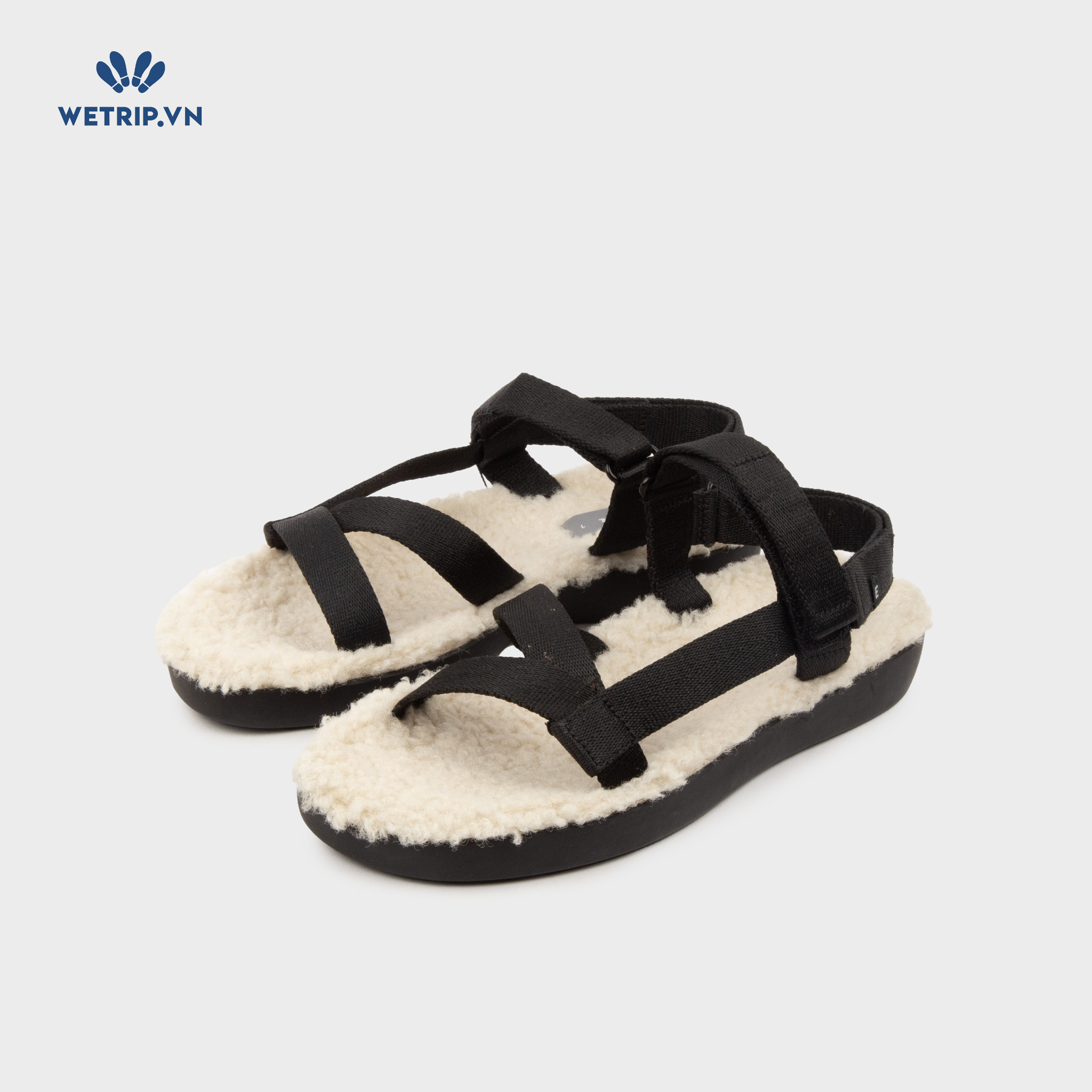 Sandal Everlane (Quai đen lót lông) Mã SD-EVL-005-A