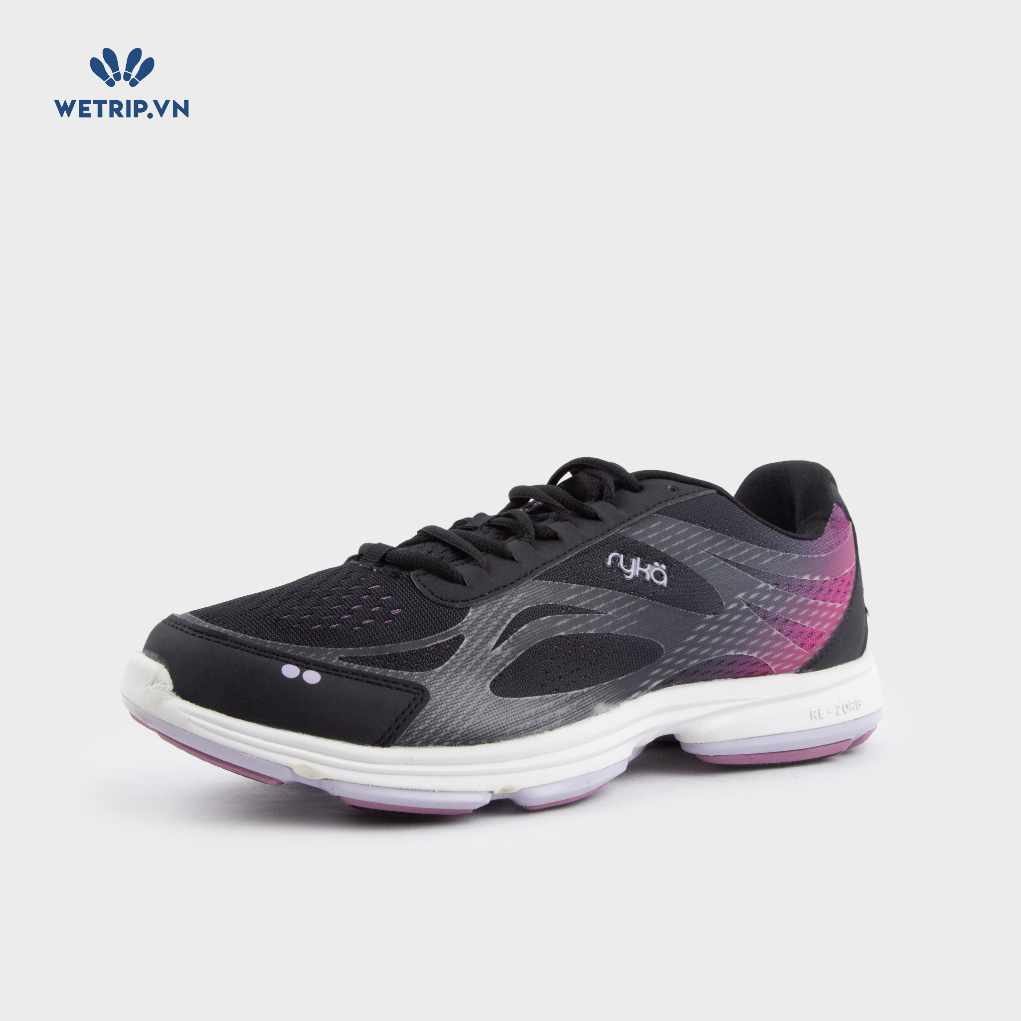Sneakers RYKA (Đen hồng, gót tím) Mã SN-RYKA-007-S