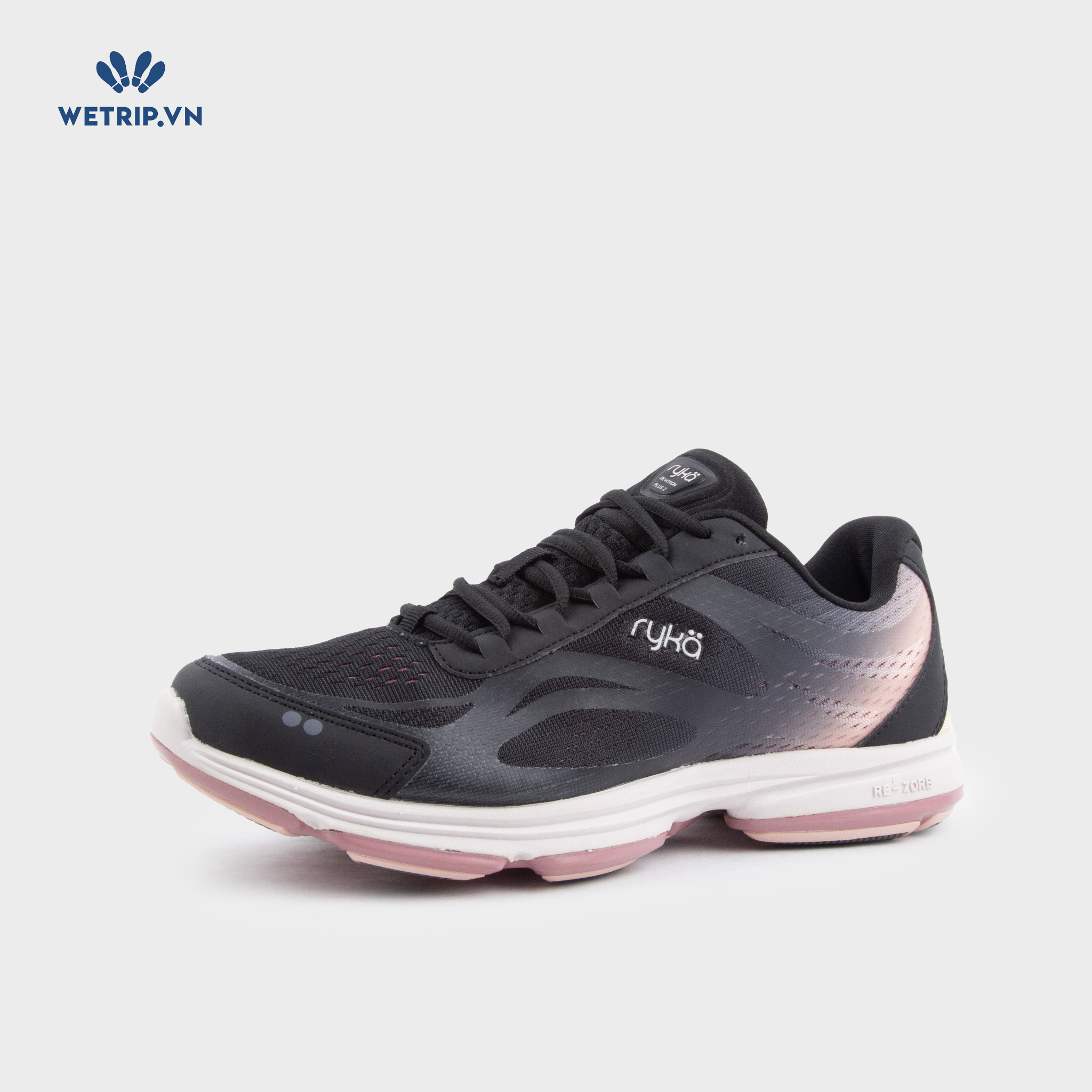 Sneakers RYKA (Đen, gót nude đen) Mã SN-RYKA-007-N