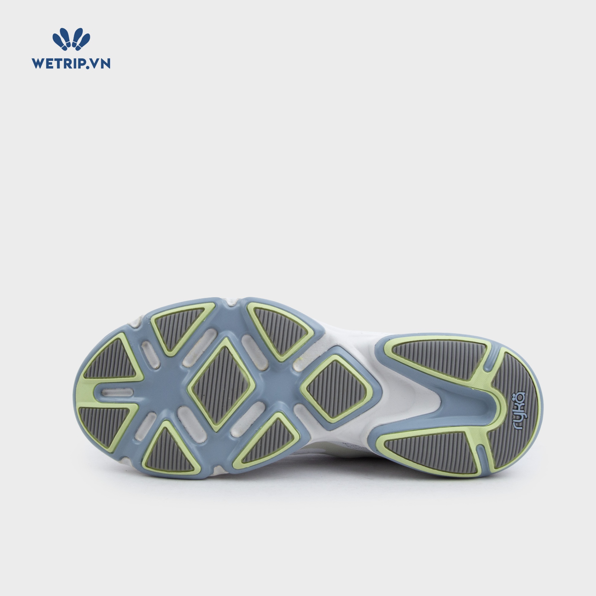 Sneakers RYKA (Trắng, gót xanh trắng) Mã SN-RYKA-007-D8
