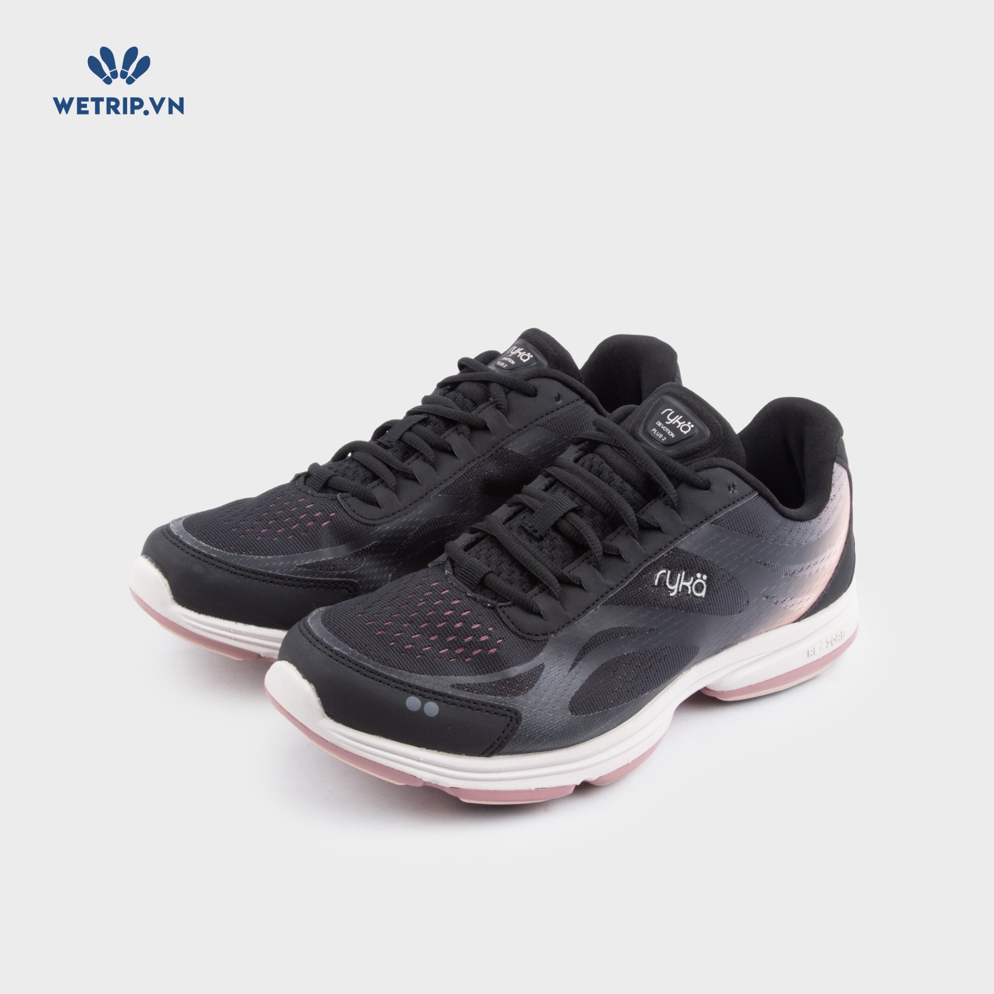 Sneakers RYKA (Đen, gót nude đen) Mã SN-RYKA-007-N