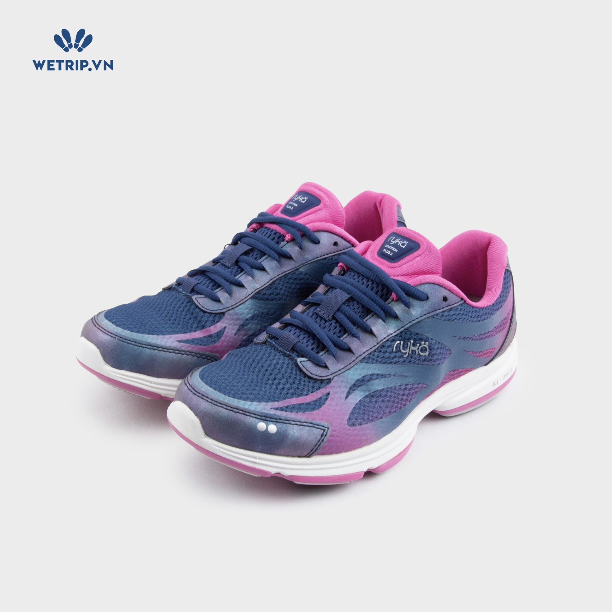 Sneakers RYKA (Xanh gót hồng) Mã SN-RYKA-007-F