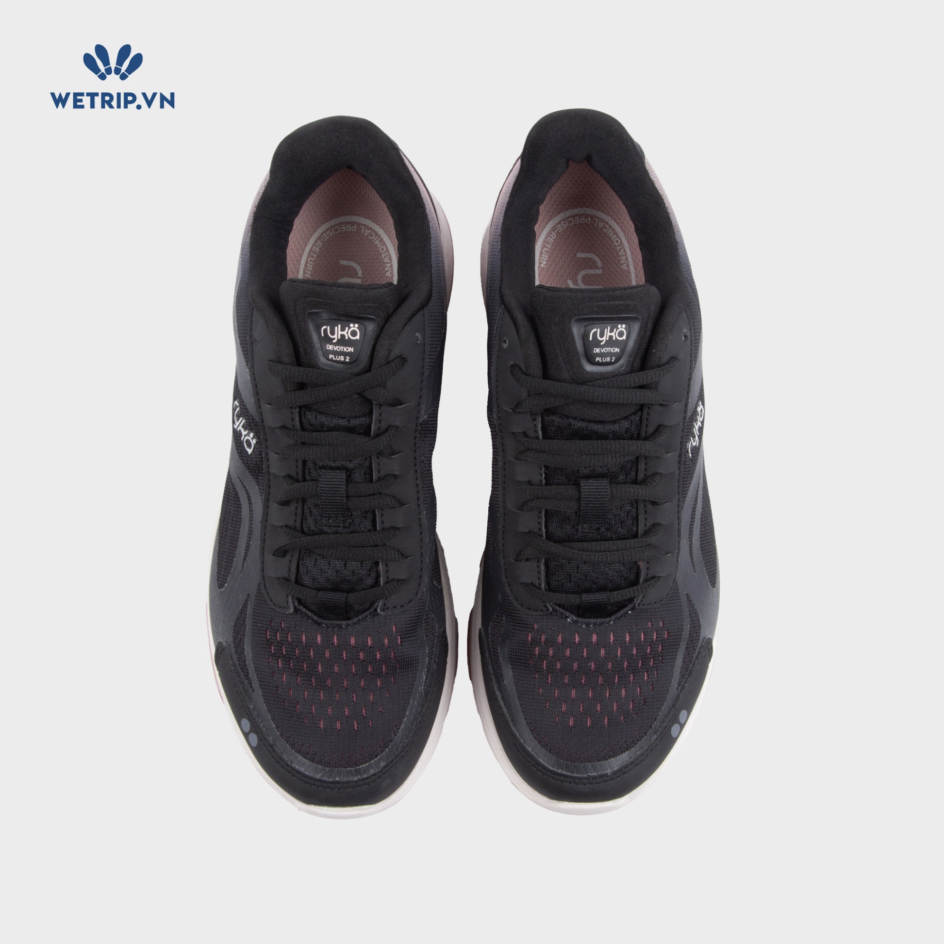 Sneakers RYKA (Đen, gót nude đen) Mã SN-RYKA-007-N