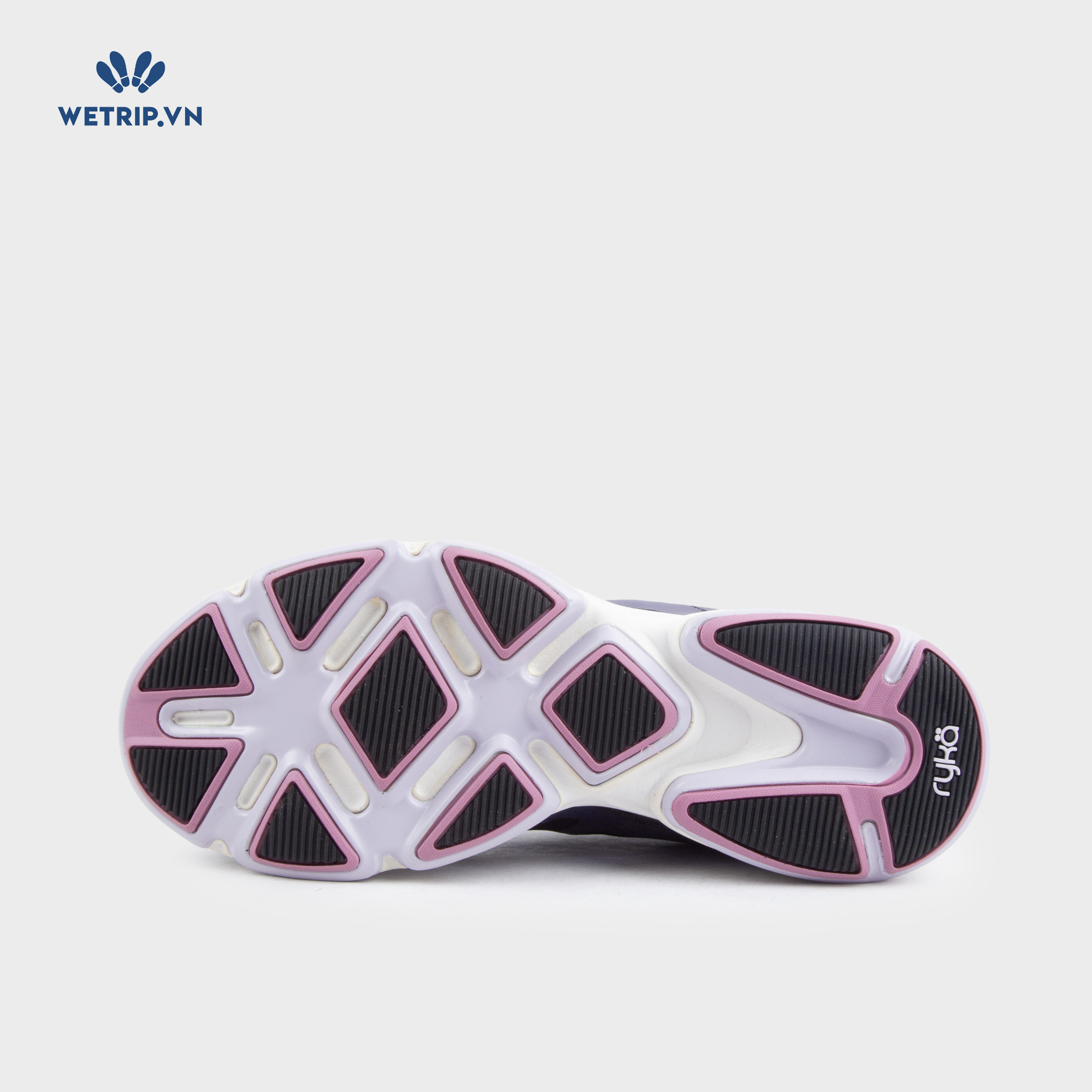 Sneakers RYKA (Đen viền xanh, gót hồng) Mã SN-RYKA-007-L