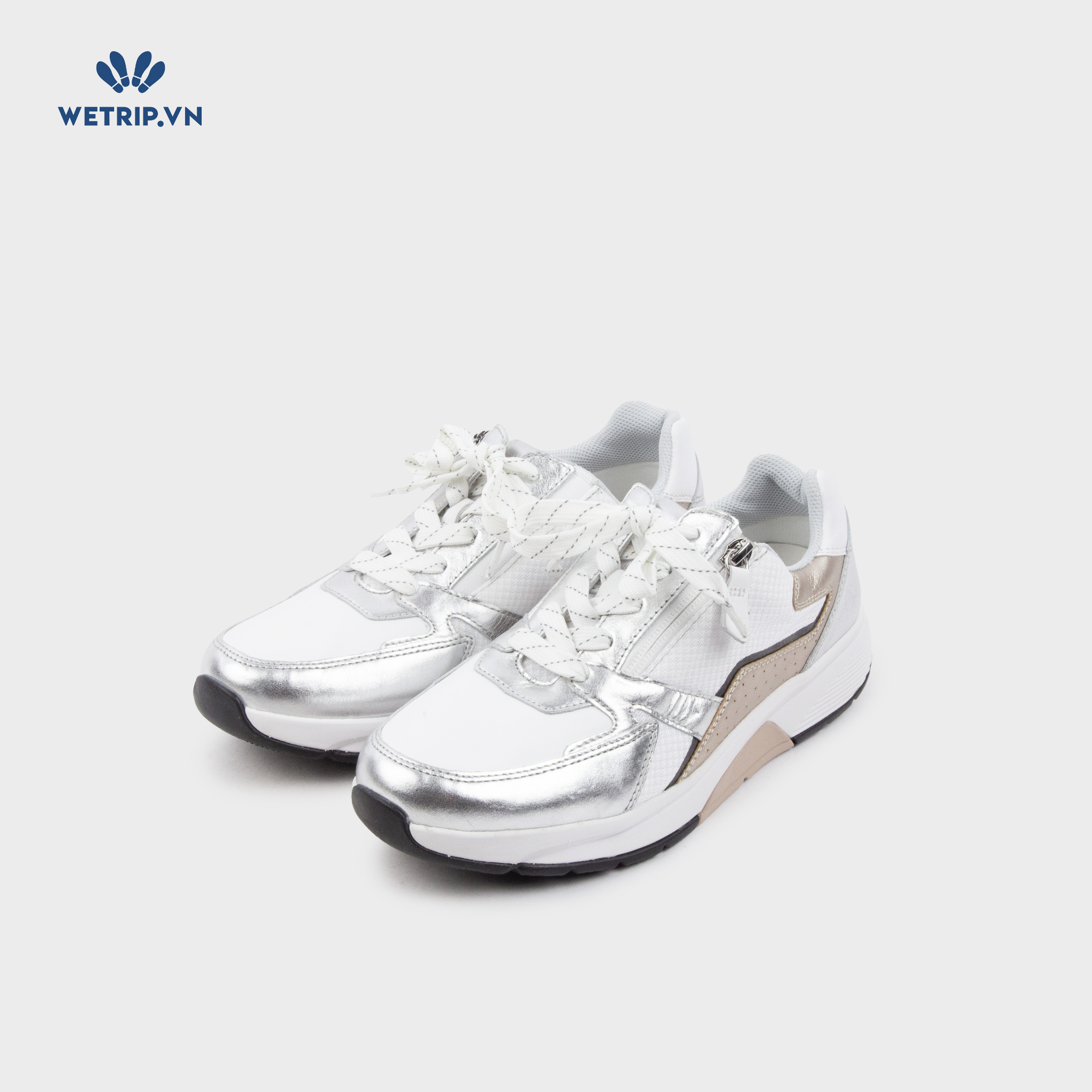Sneaker Rolling Soft (Trắng pha bạc) Mã SN-RLS-003-A