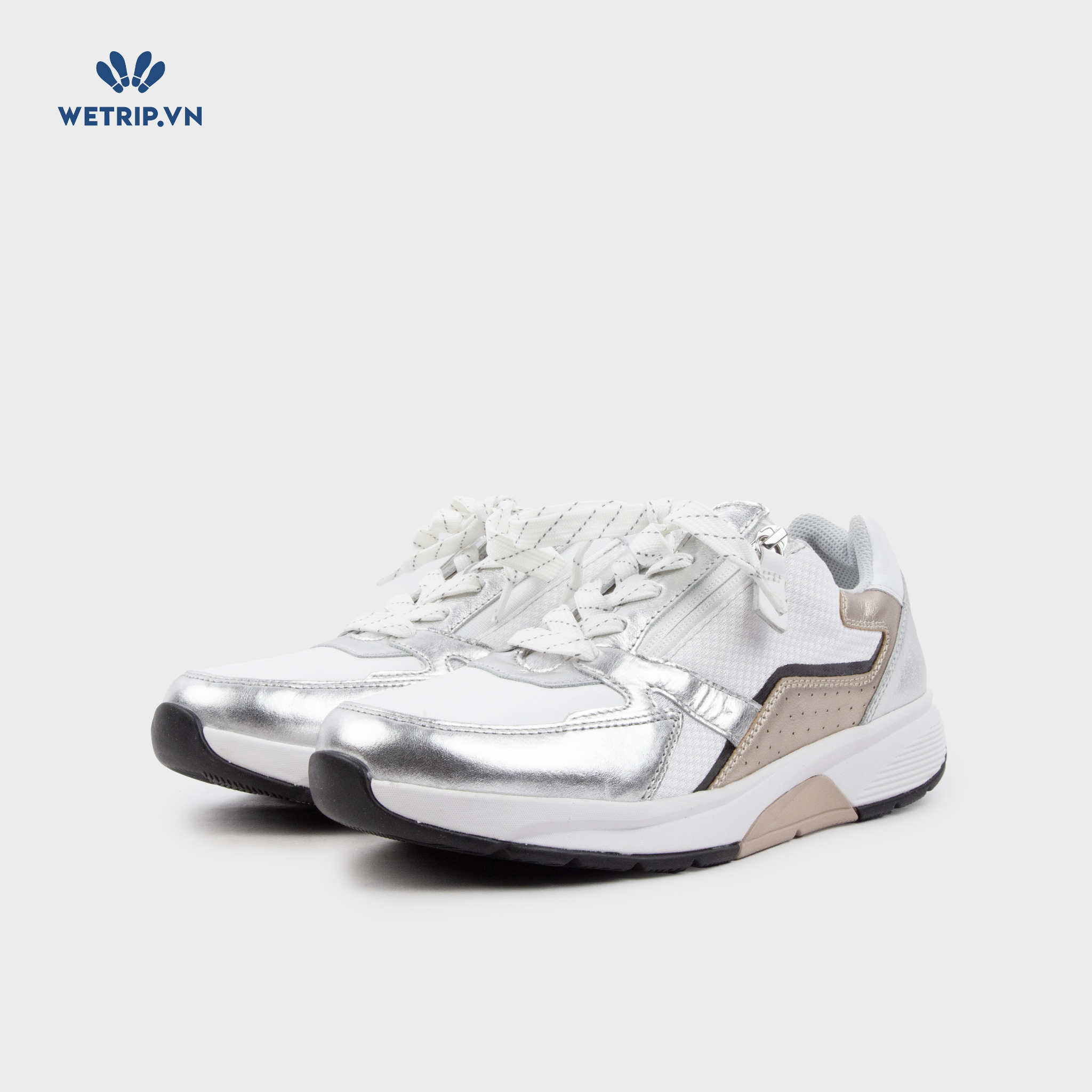 Sneaker Rolling Soft (Trắng pha bạc) Mã SN-RLS-003-A