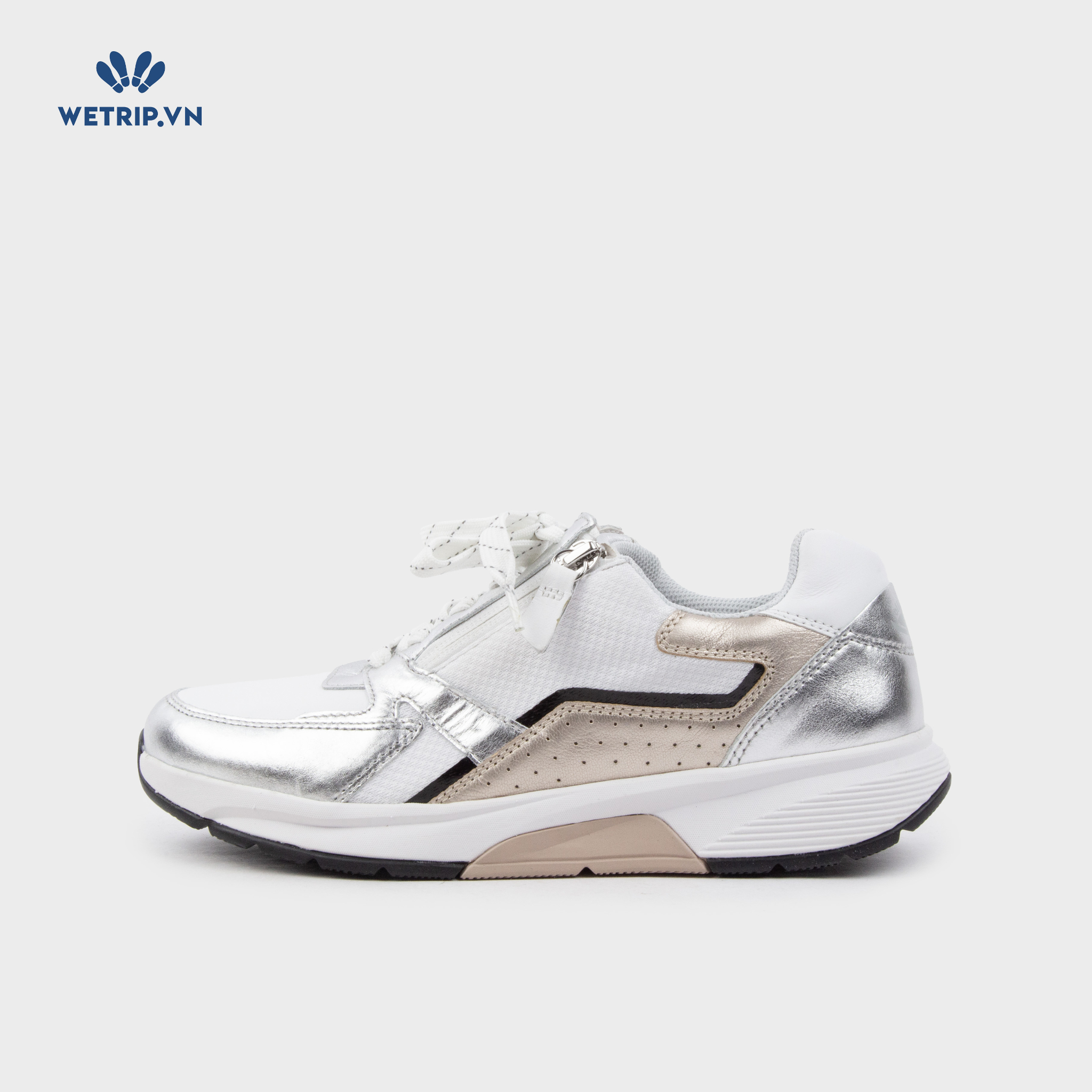 Sneaker Rolling Soft (Trắng pha bạc) Mã SN-RLS-003-A