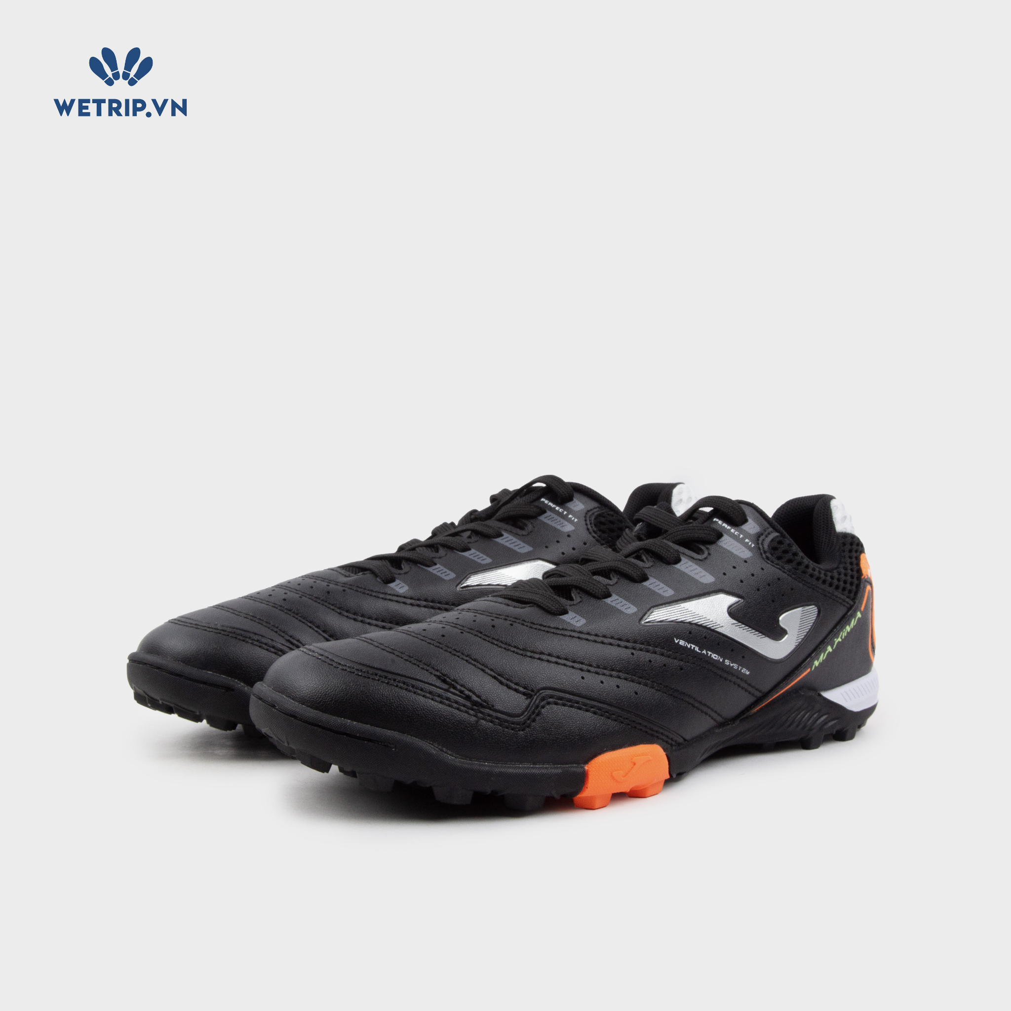 Sneaker JOMA (Đen gót pha cam - đế đinh) Mã SN-JOMA-003-B1