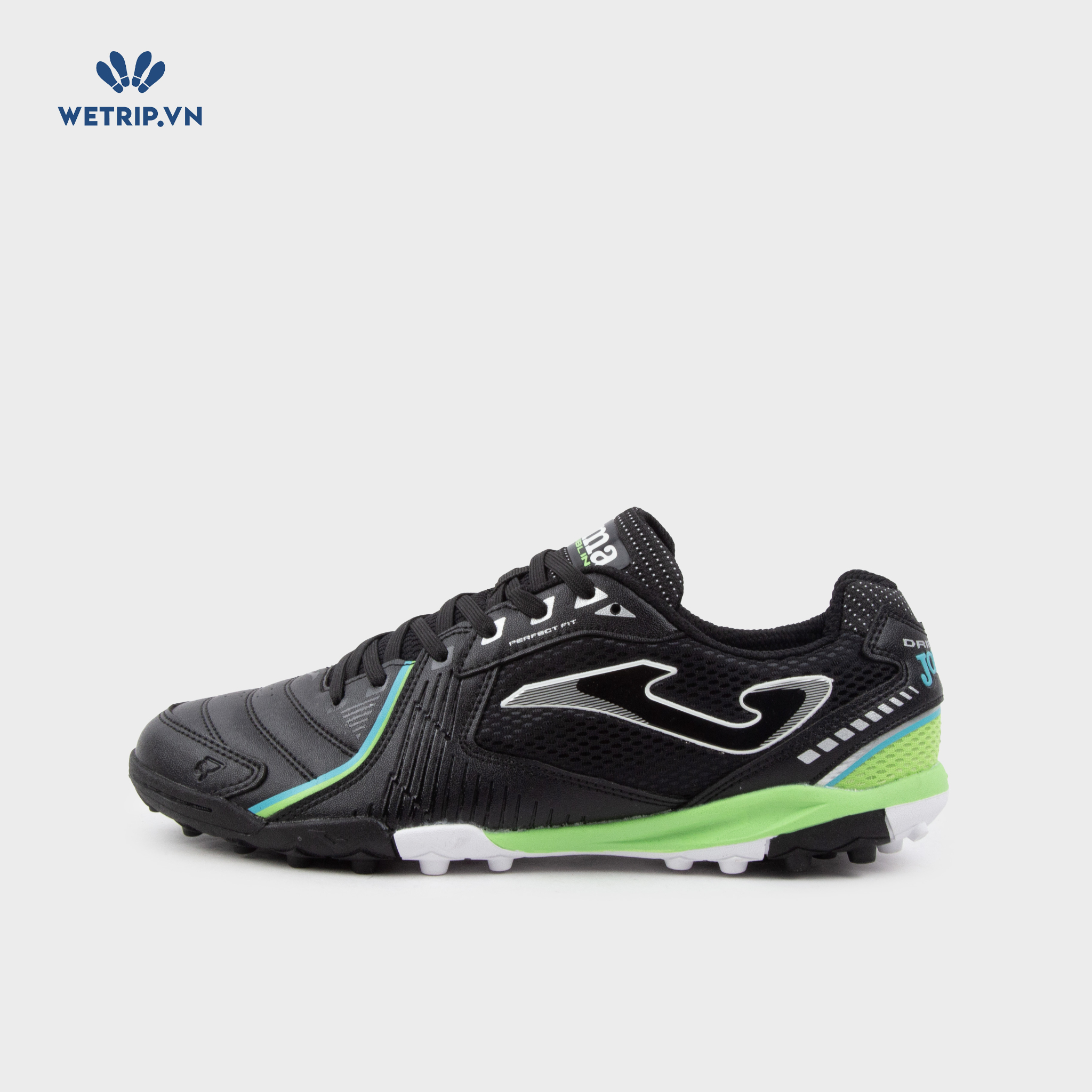 Sneaker JOMA (Đen đế viền xanh lá - đế đinh) Mã SN-JOMA-002-B