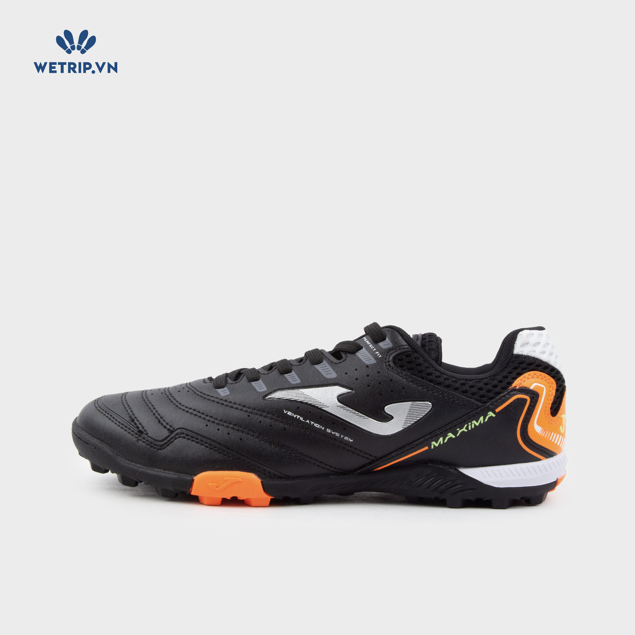 Sneaker JOMA (Đen gót pha cam - đế đinh) Mã SN-JOMA-003-B1