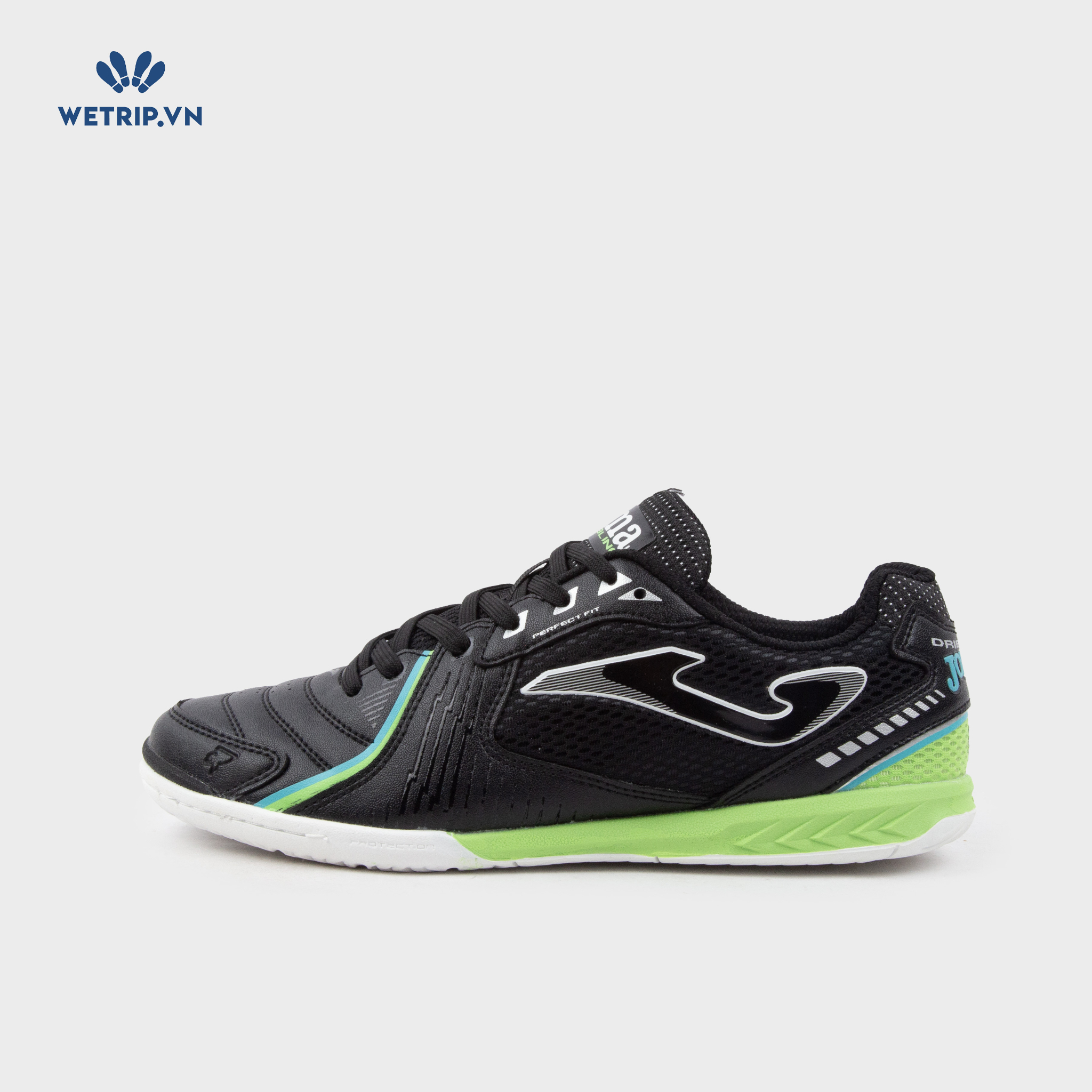 Sneaker JOMA (Đen đế viền xanh lá - đế bằng) Mã SN-JOMA-002-B1