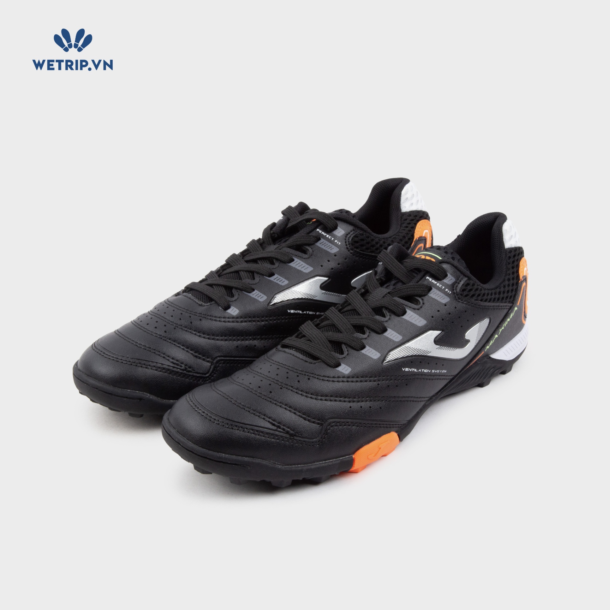 Sneaker JOMA (Đen gót pha cam - đế đinh) Mã SN-JOMA-003-B1