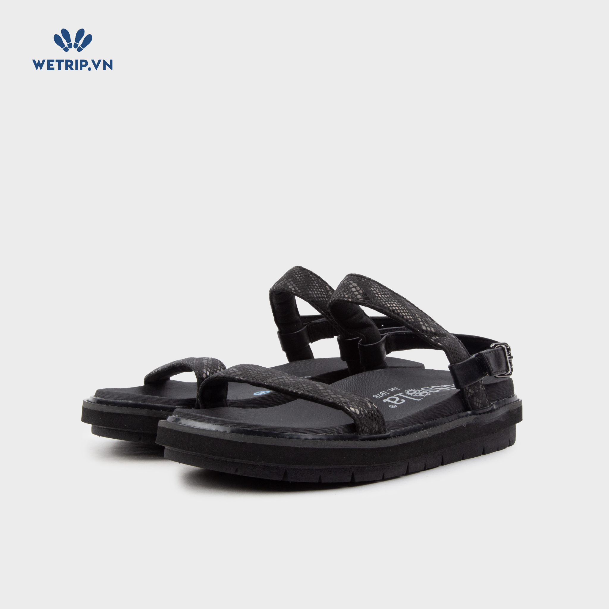 Sandal Bussola (Quai rằn ri đen) Mã SD-BSL-110-C