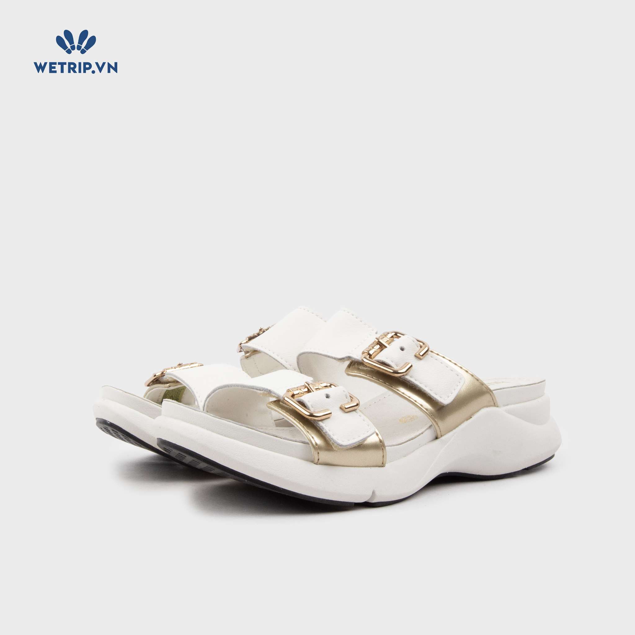 Sandal Bussola (Trắng pha đồng) Mã SD-BSL-128-B