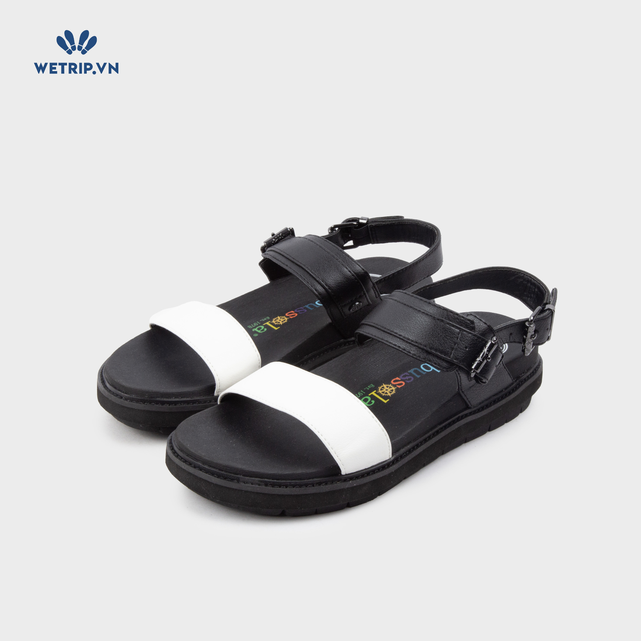 Sandal Bussola (Trắng đế đen) Mã SD-BSL-104-C