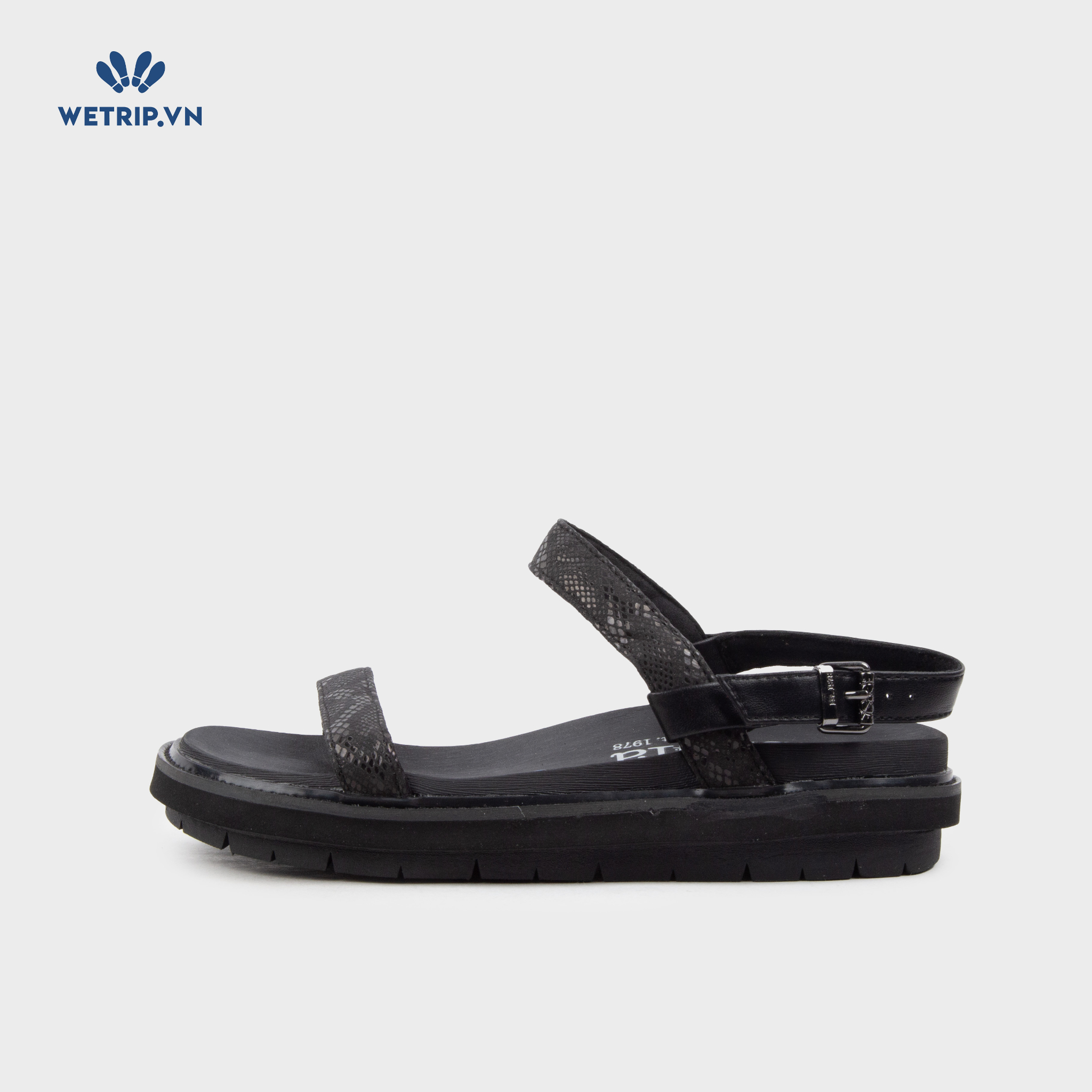 Sandal Bussola (Quai rằn ri đen) Mã SD-BSL-110-C