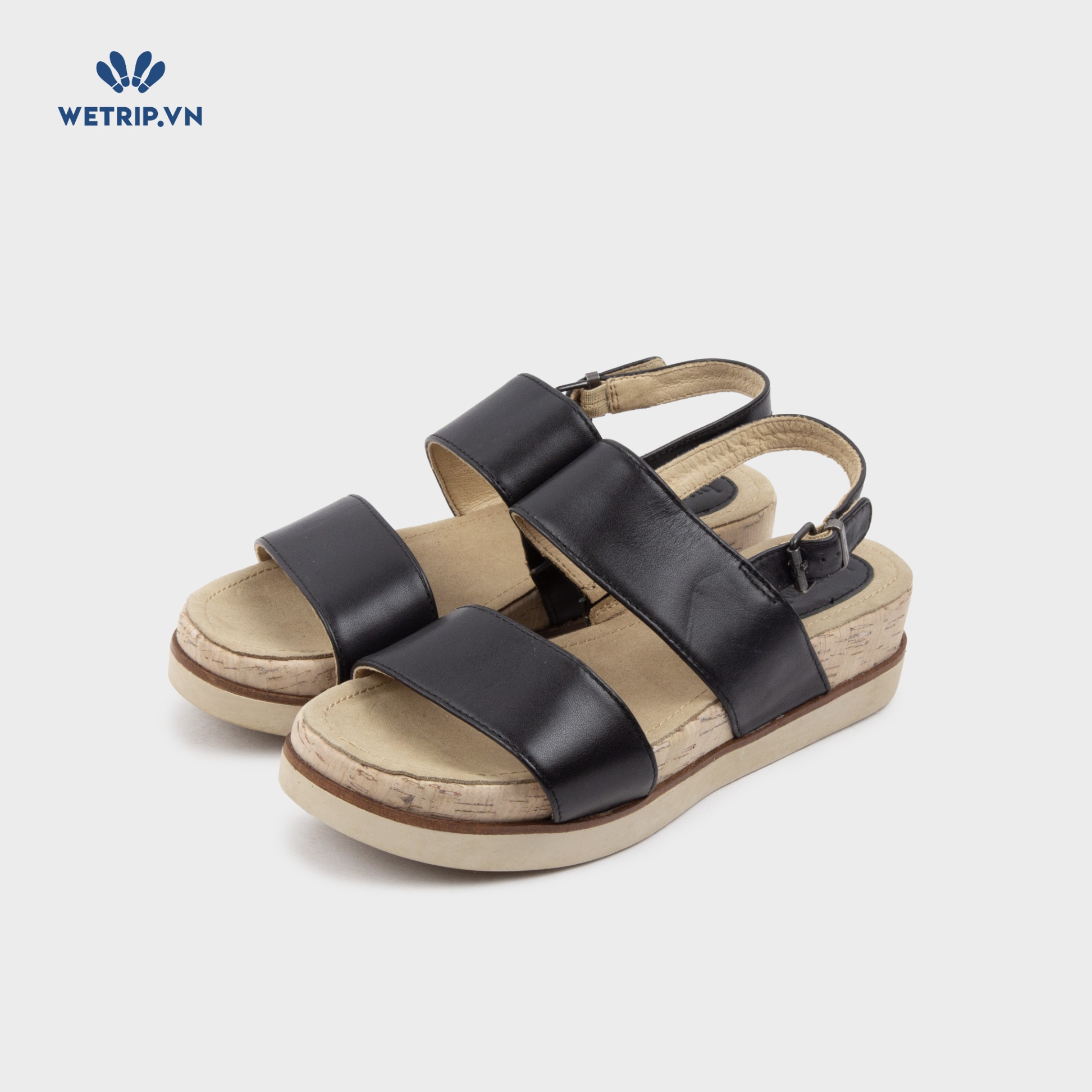 Sandal Bussola (Đen đế nâu) Mã SD-BSL-106-A