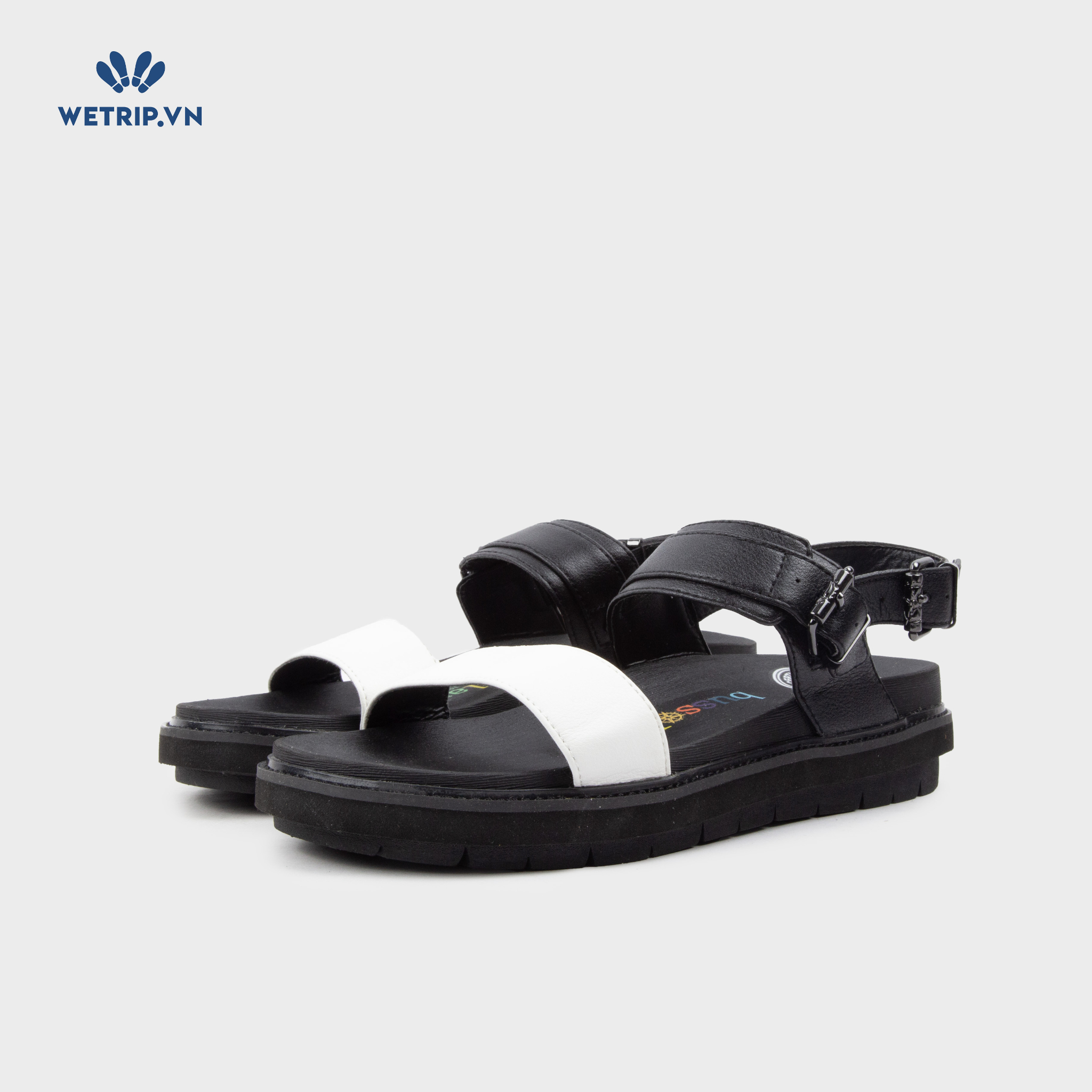 Sandal Bussola (Trắng đế đen) Mã SD-BSL-104-C