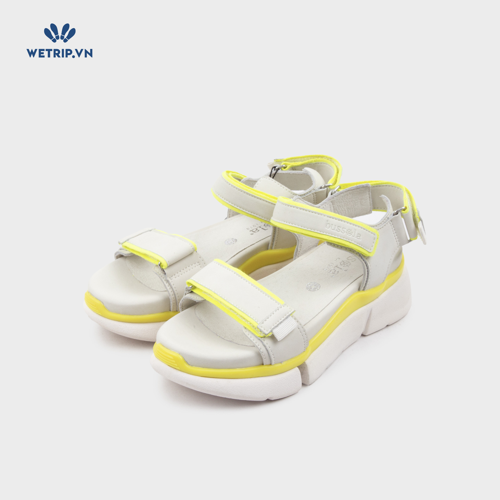 Sandal Bussola (Sữa viền vàng chanh) Mã SD-BSL-101-D