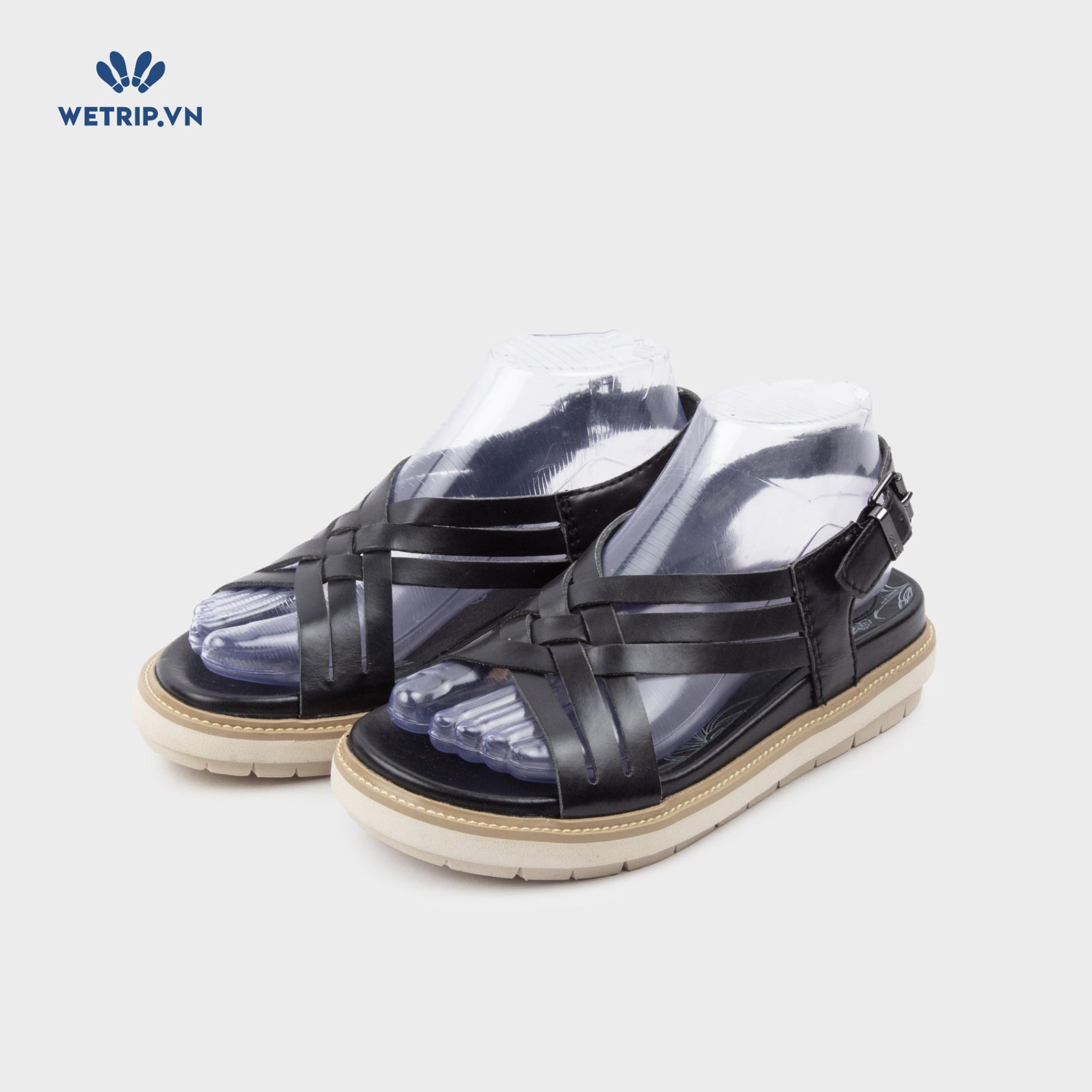 Sandal Bussola (Đen đế nâu) Mã SD-BSL-120-A1