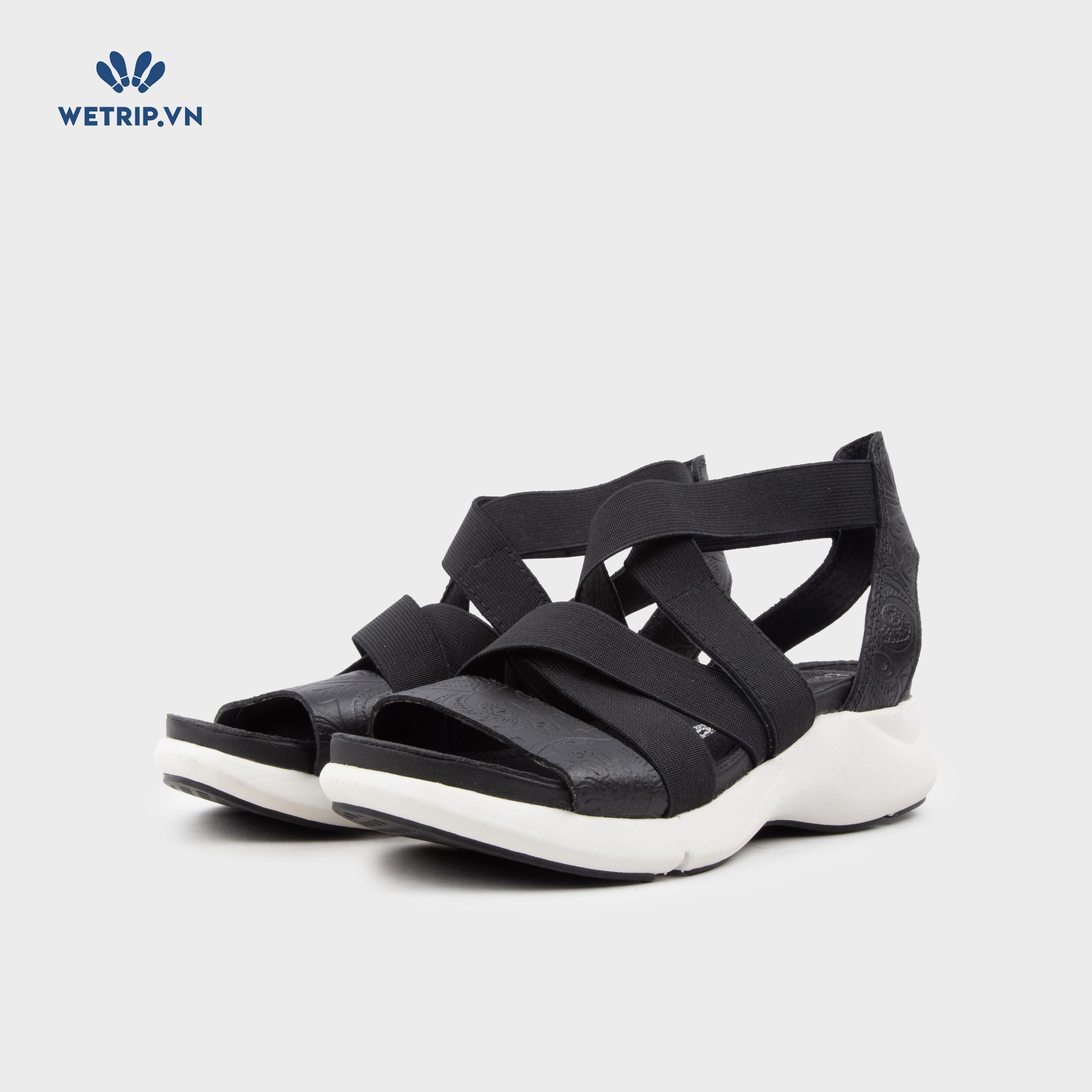 Sandal Bussola (Quai đen họa tiết nổi) Mã SD-BSL-122-A