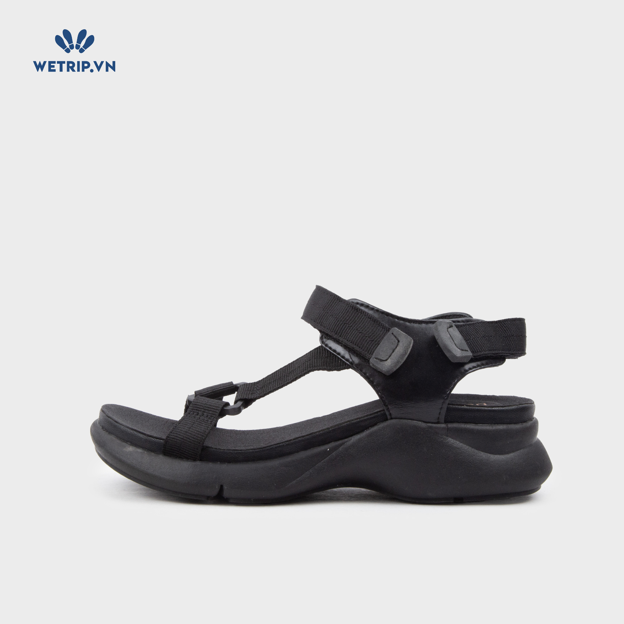 Sandal Bussola (Quai đen đế đen) Mã SD-BSL-142-A3