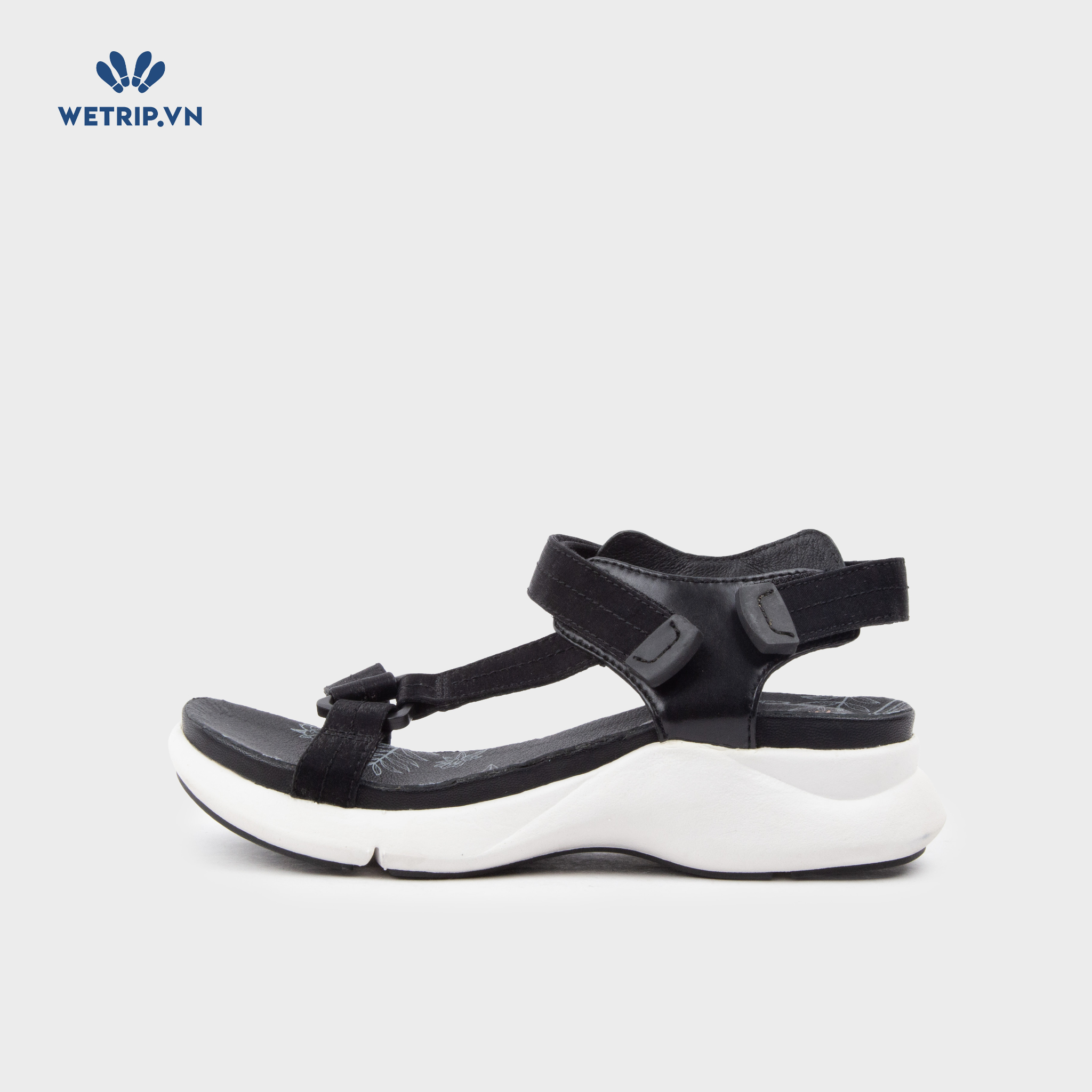 Sandal Bussola (Quai đen lót họa tiết) Mã SD-BSL-142-A