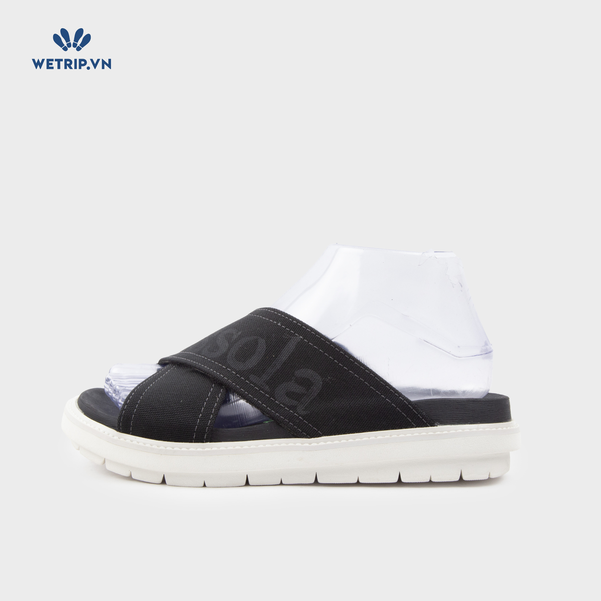 Sandal Bussola (Quai đen chữ đen đế kem) Mã SD-BSL-138-A1