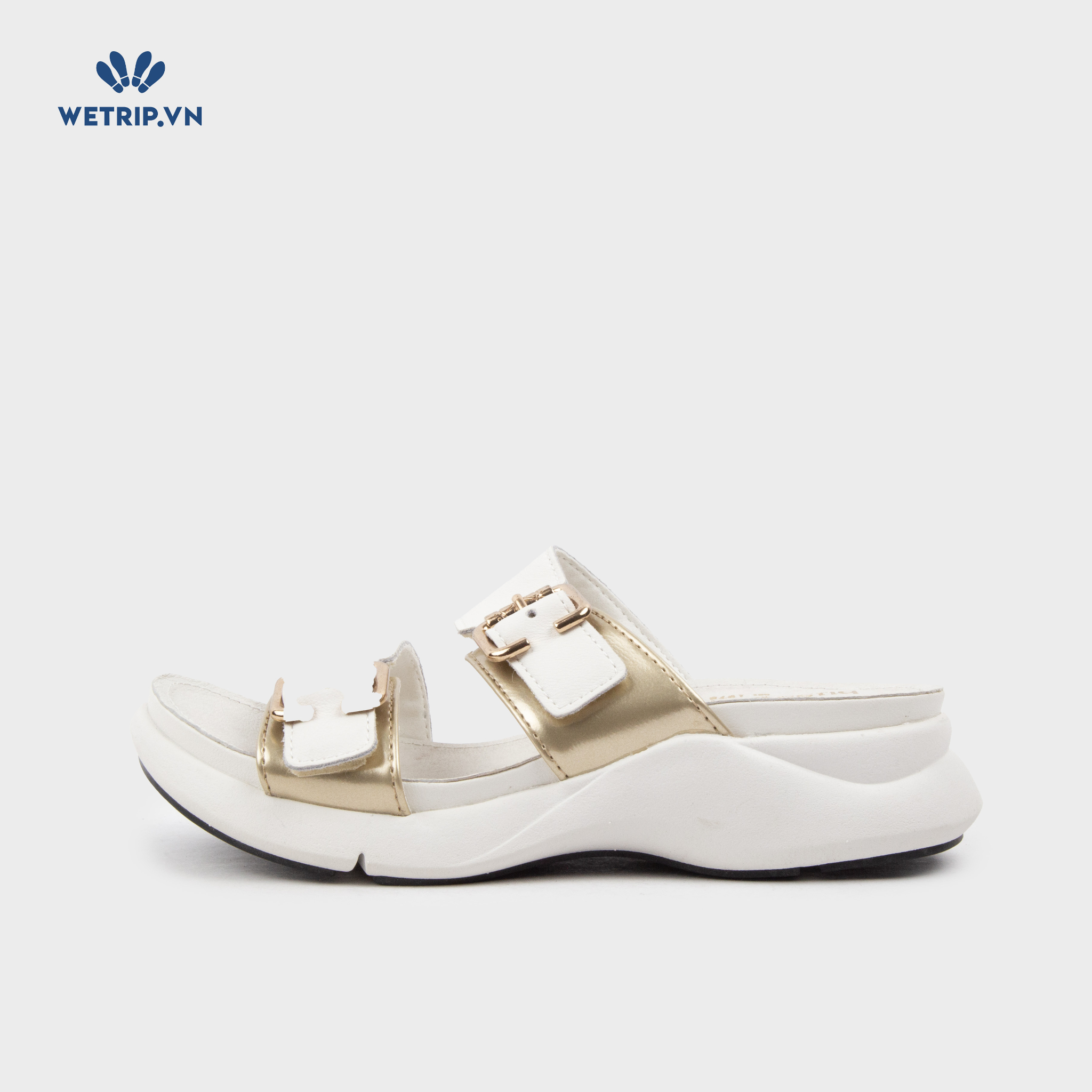 Sandal Bussola (Trắng pha đồng) Mã SD-BSL-128-B