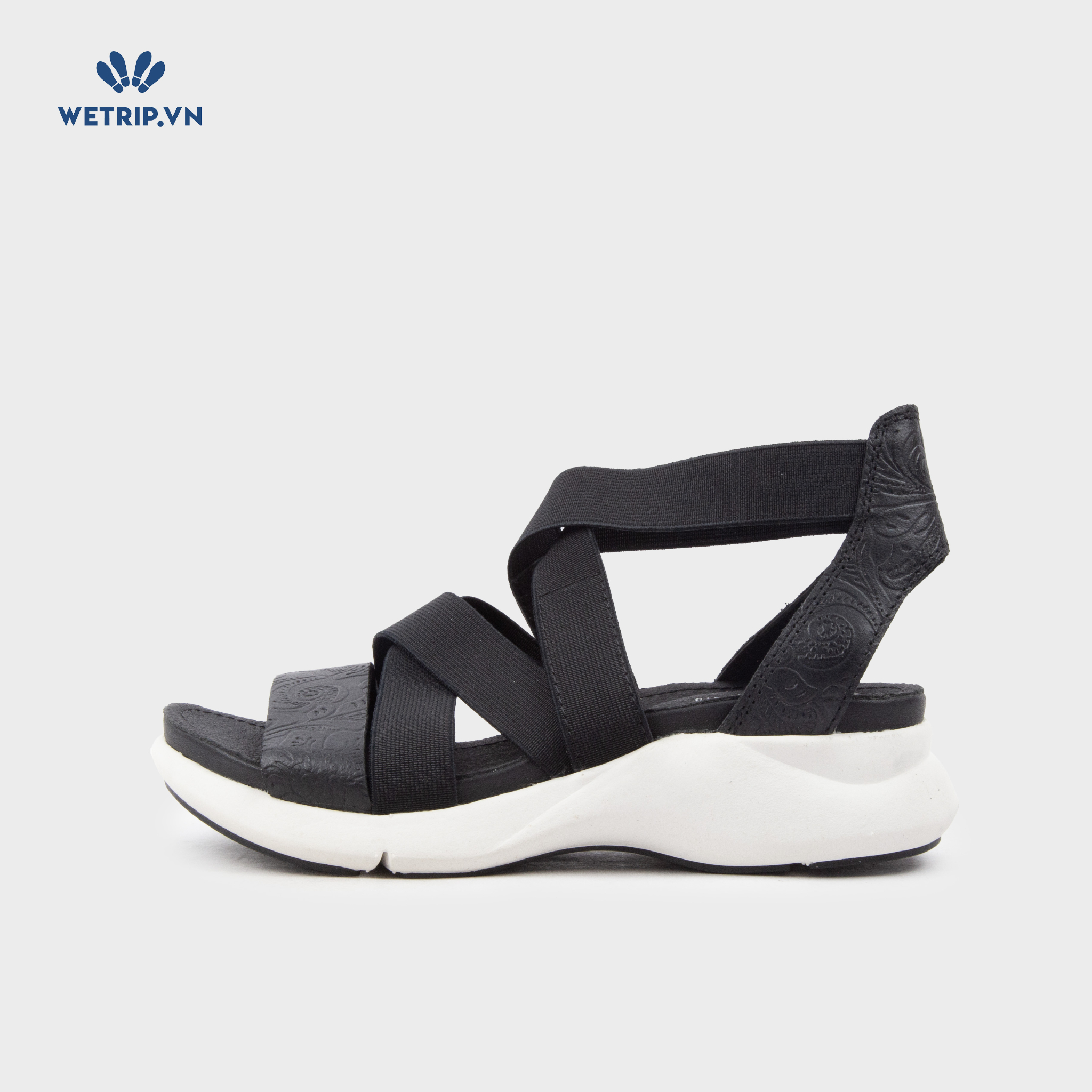 Sandal Bussola (Quai đen họa tiết nổi) Mã SD-BSL-122-A