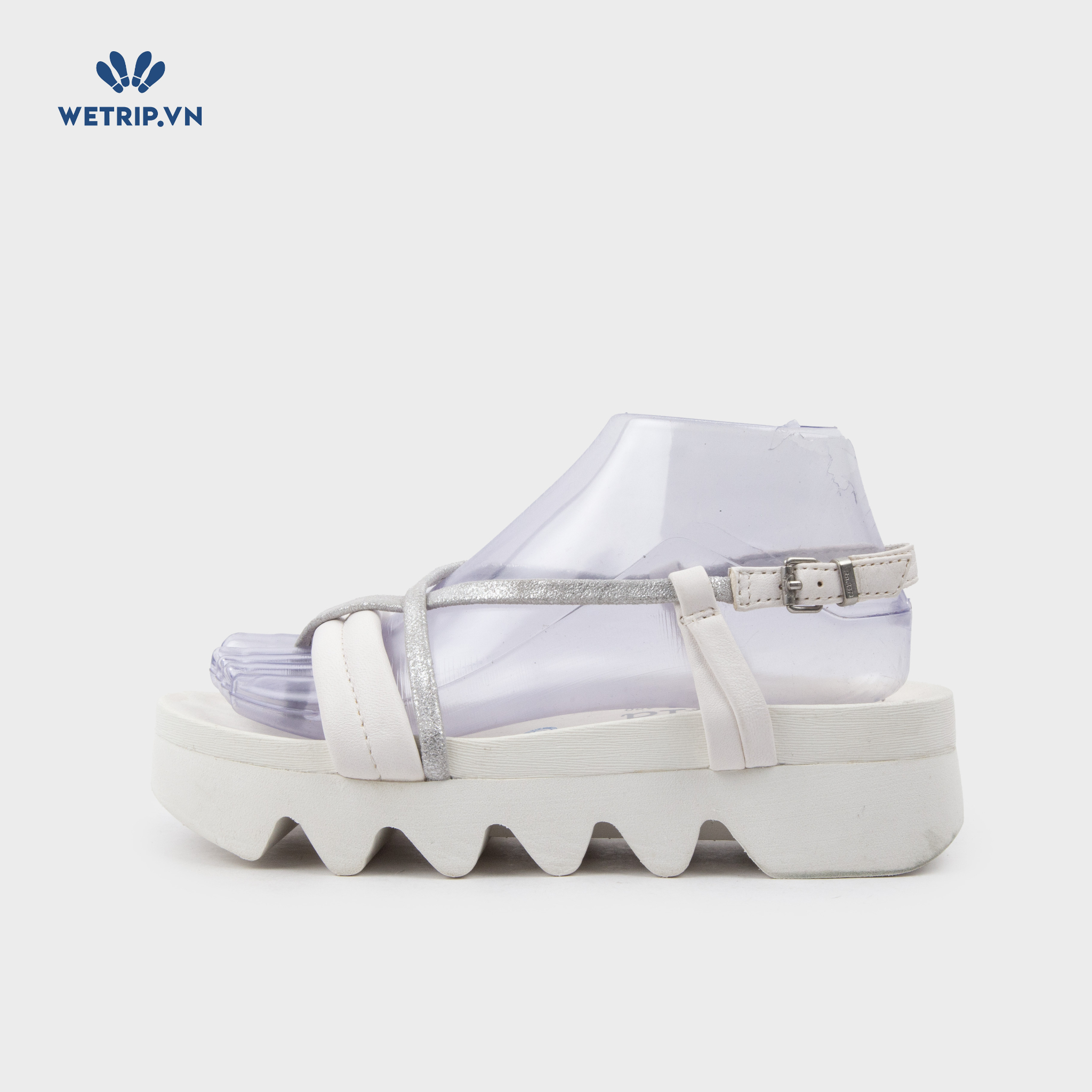 Sandal Bussola (Trắng pha bạc) Mã SD-BSL-131-B