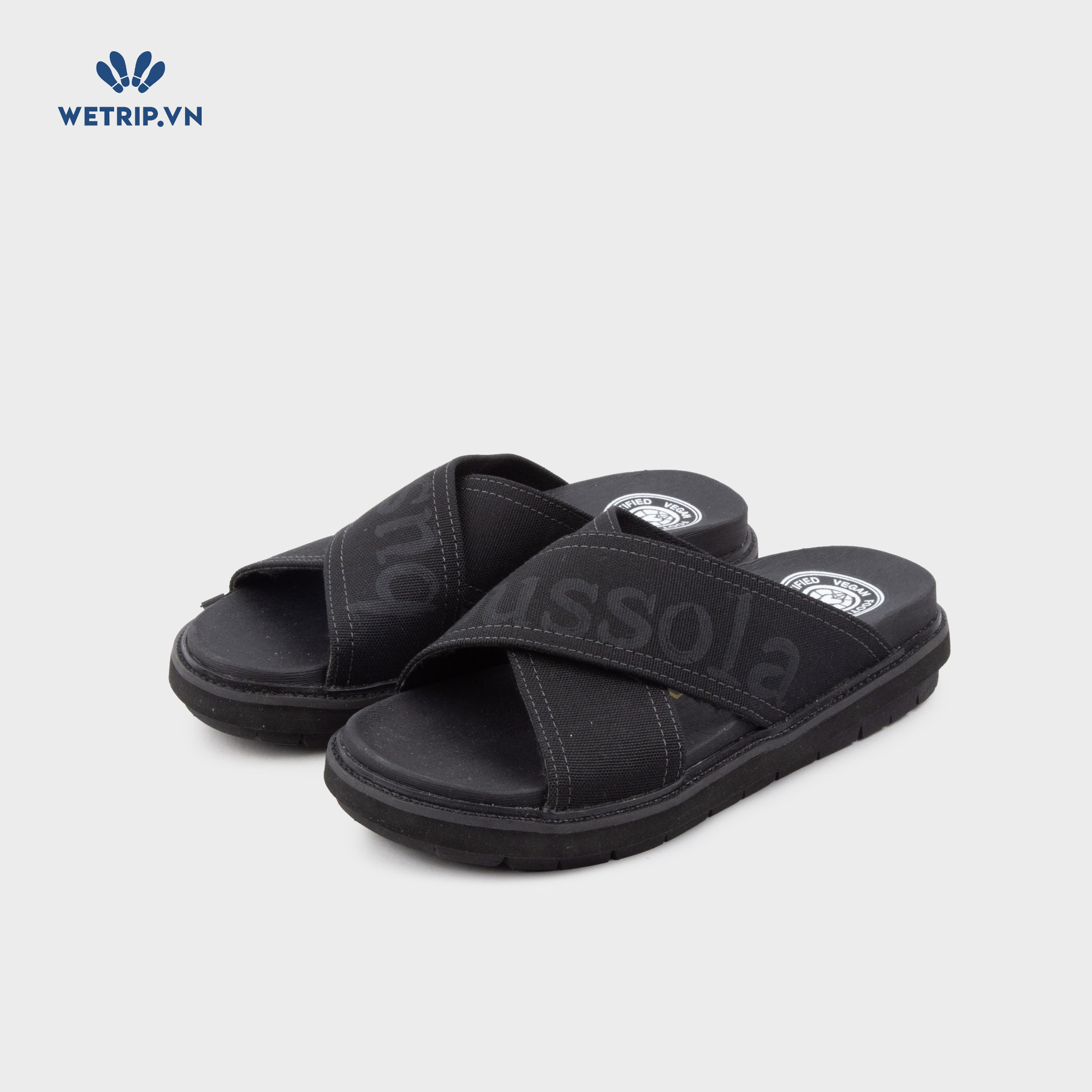 Sandal Bussola (Quai đen đế đen) Mã SD-BSL-138-A