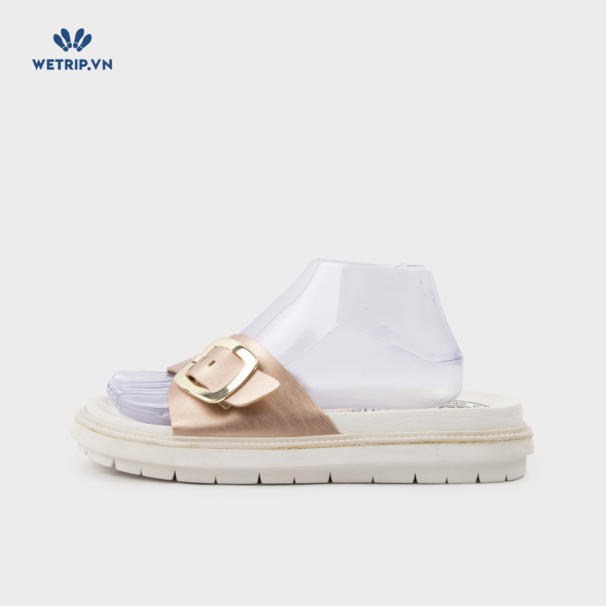 Sandal Bussola (Ánh hồng đế trắng) Mã SD-BSL-139-B1