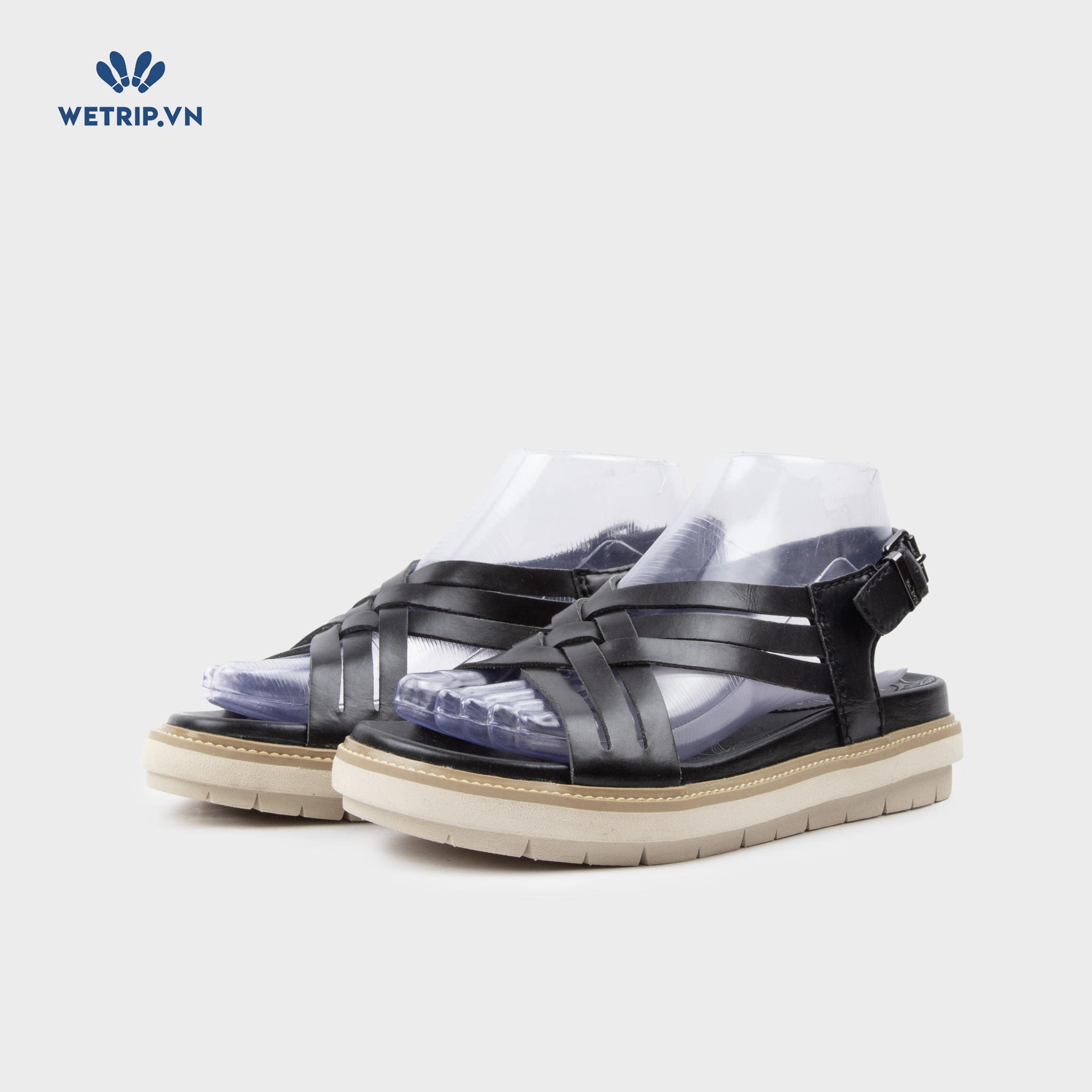 Sandal Bussola (Đen đế nâu) Mã SD-BSL-120-A1