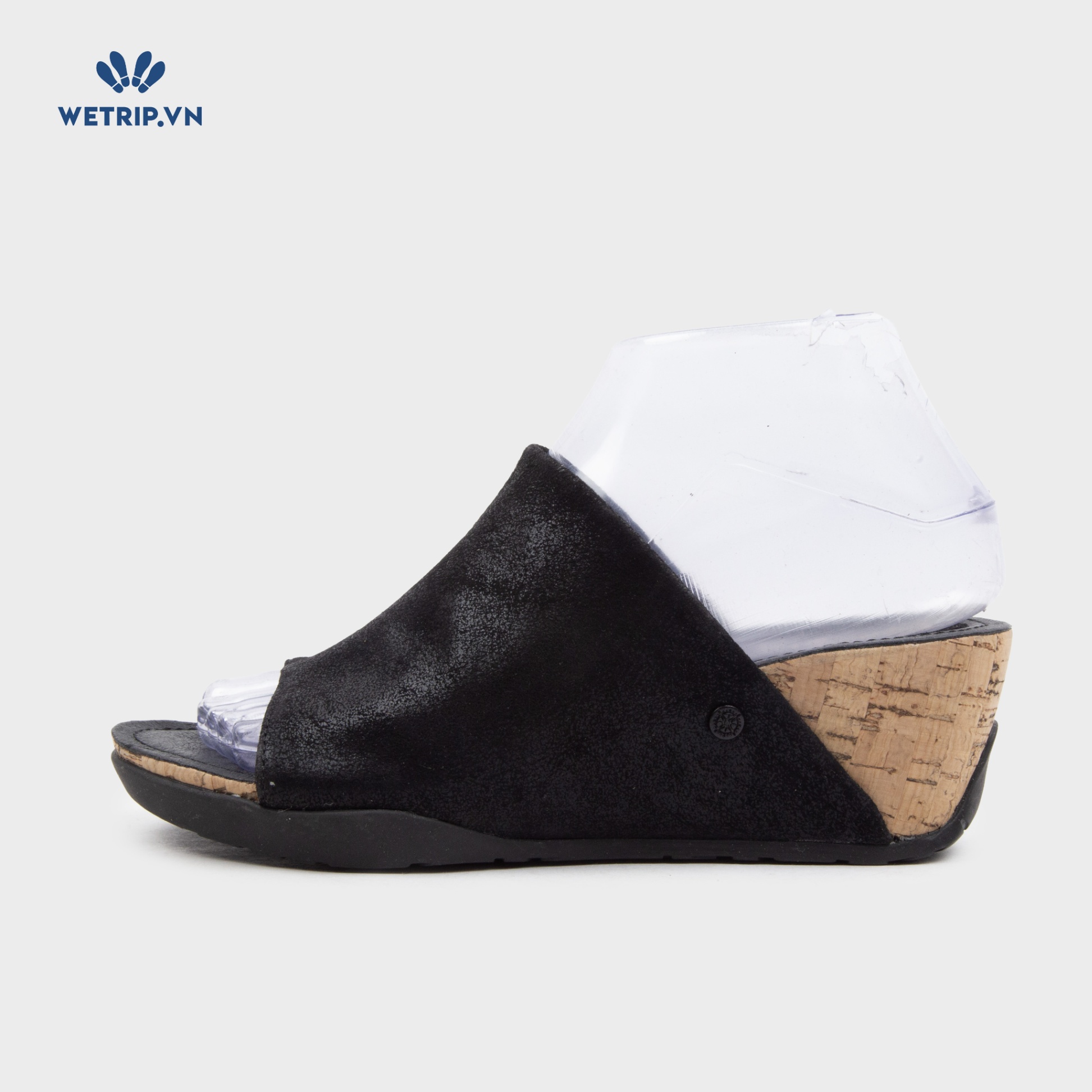 Sandal Xuồng Bussola (Đen nubuck đế nâu) Mã SDX-BSL-102-A1