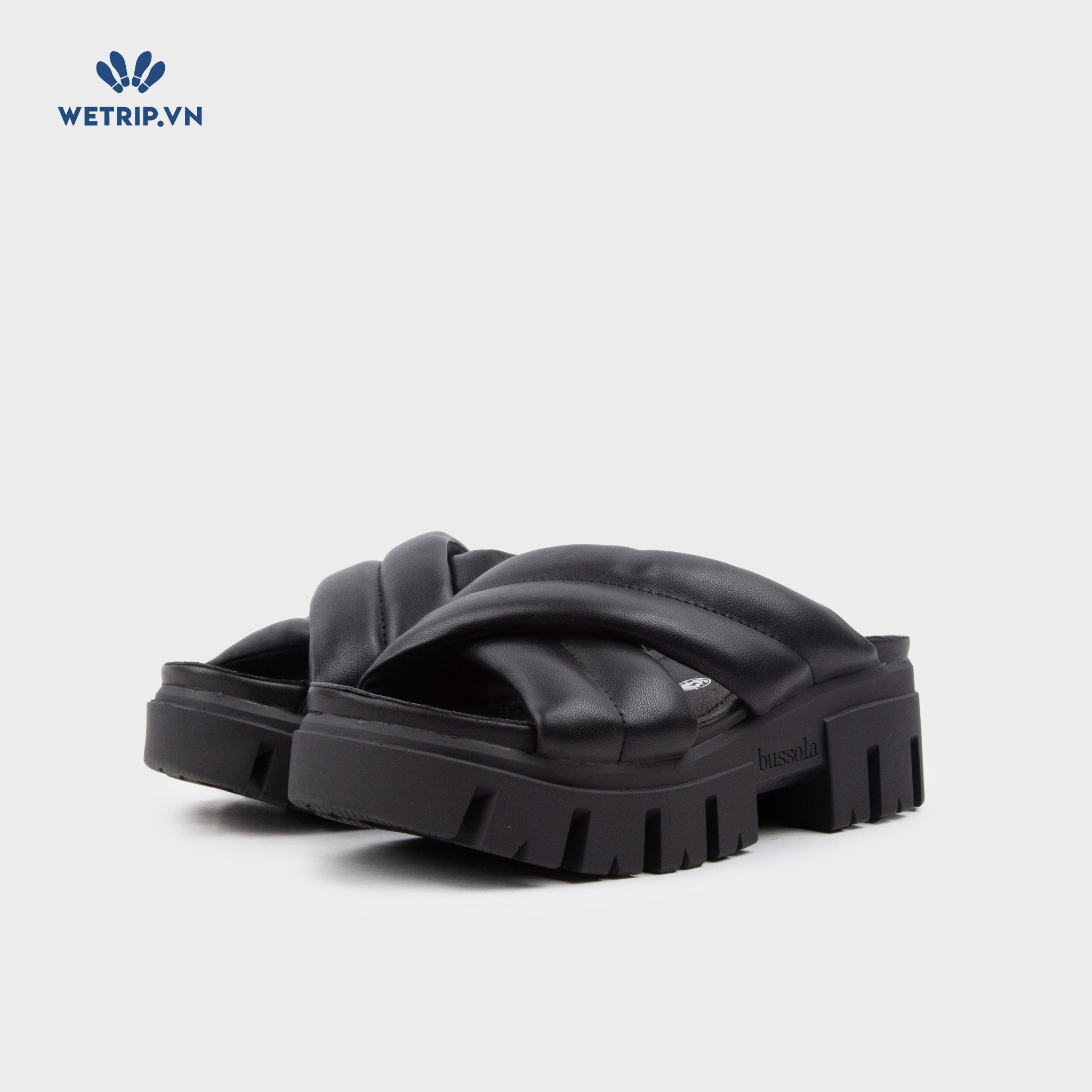 Sandal Cao Gót Bussola (Đen) Mã SDCG-BSL-100-A