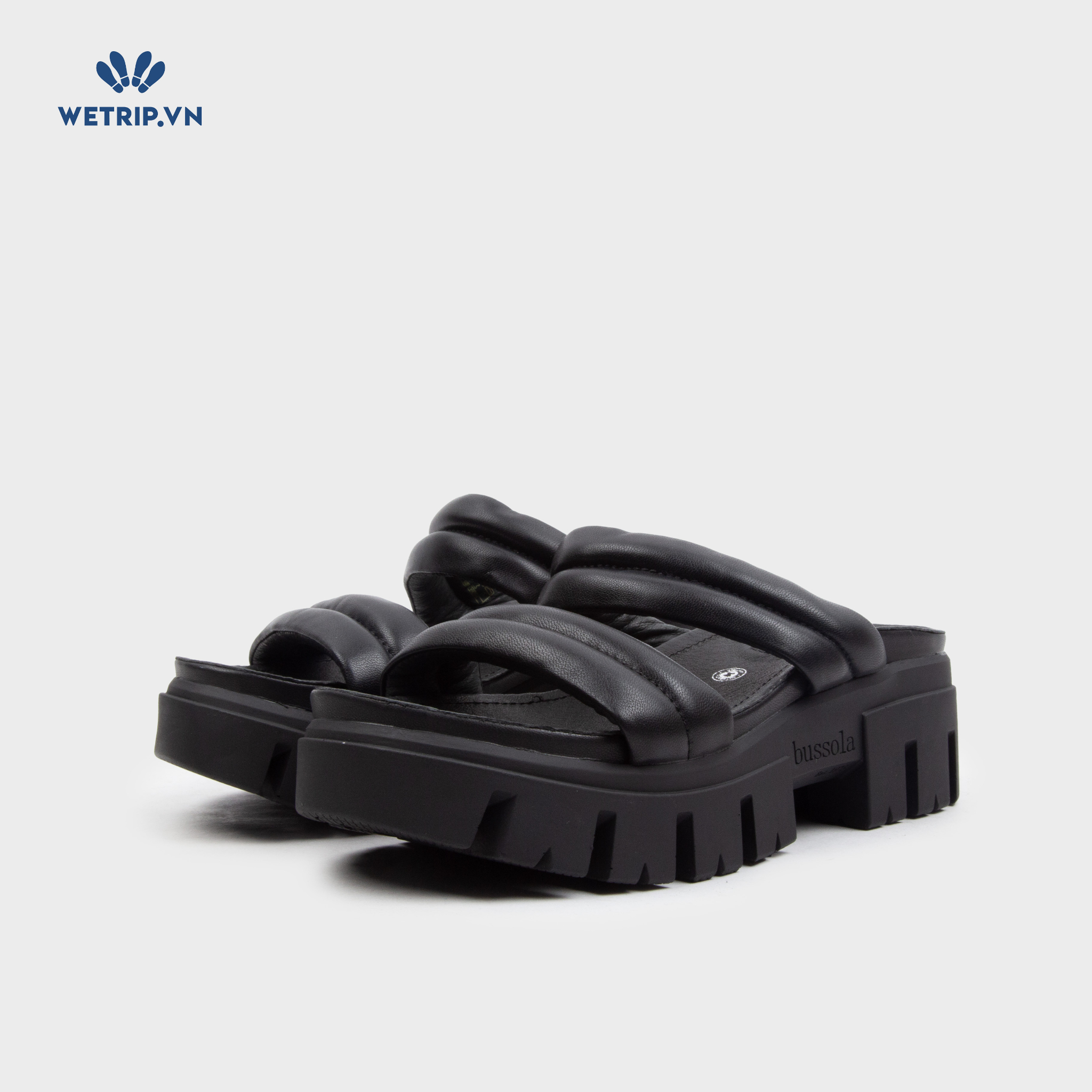 Sandal Cao Gót Bussola (Đen) Mã SDCG-BSL-101-A