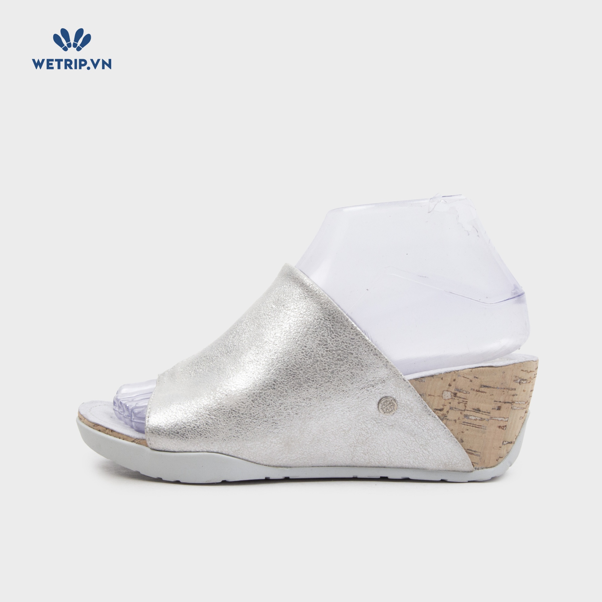 Sandal Xuồng Bussola (Bạc nubuck) Mã SDX-BSL-102-B