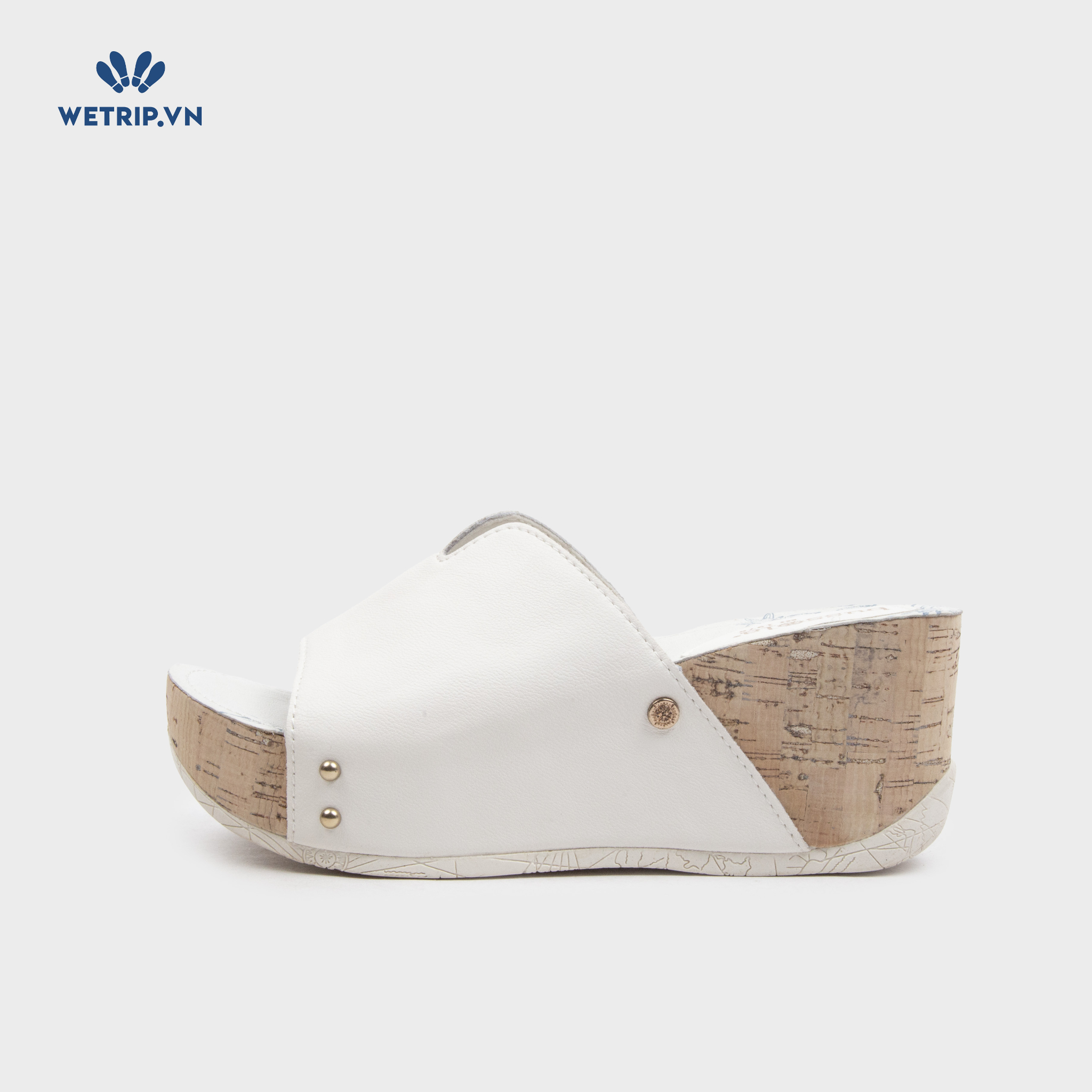 Sandal Xuồng Bussola (Kem lì lót trắng) Mã SDX-BSL-103-C