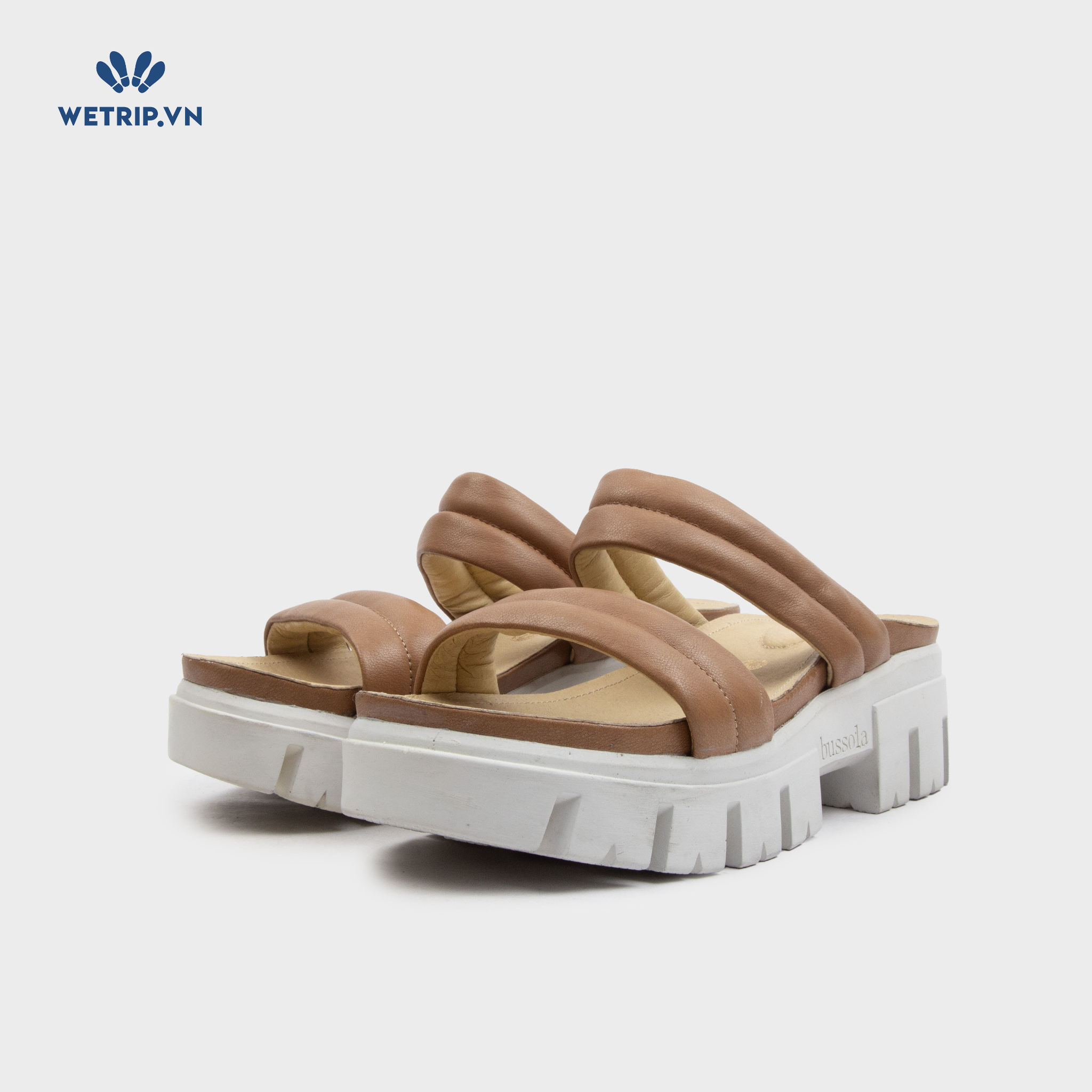 Sandal Cao Gót Bussola (Da bò) Mã SDCG-BSL-101-B
