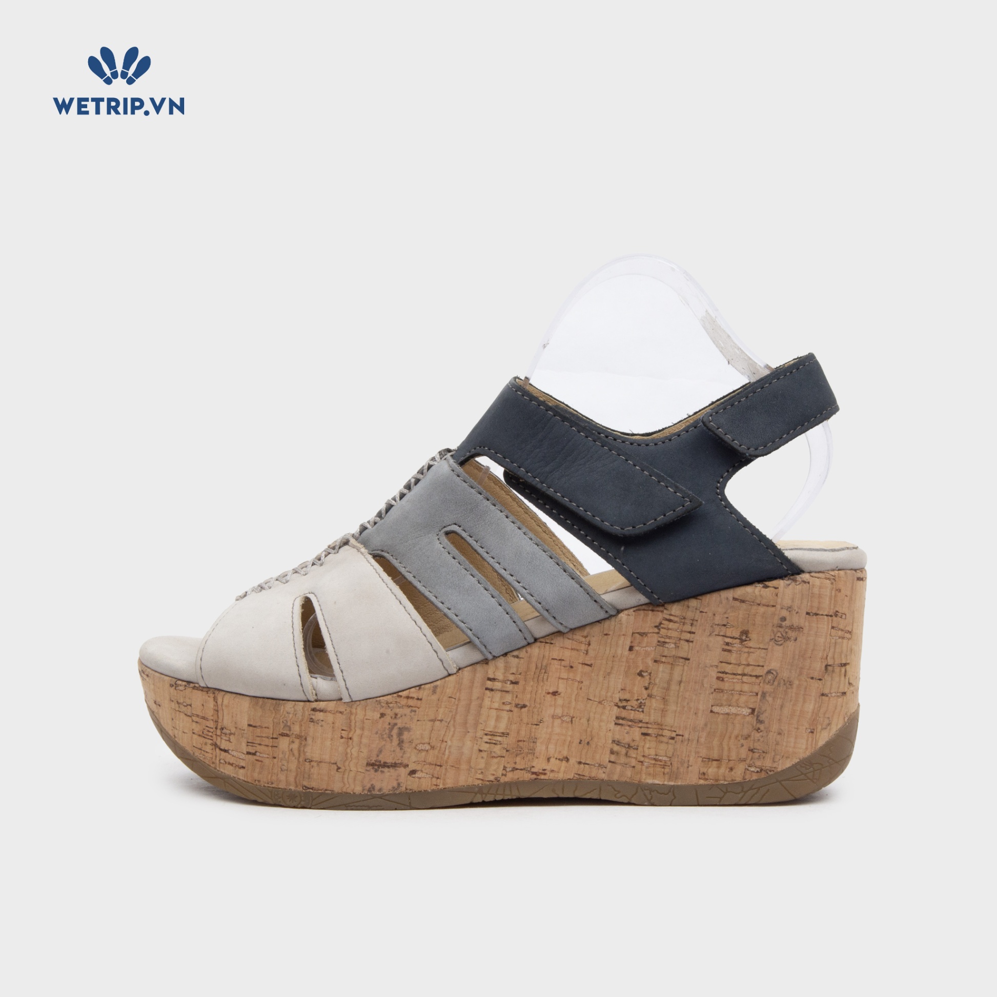 Sandal Xuồng Bussola (Ghi pha xám và xanh than) Mã SDX-BSL-106-A