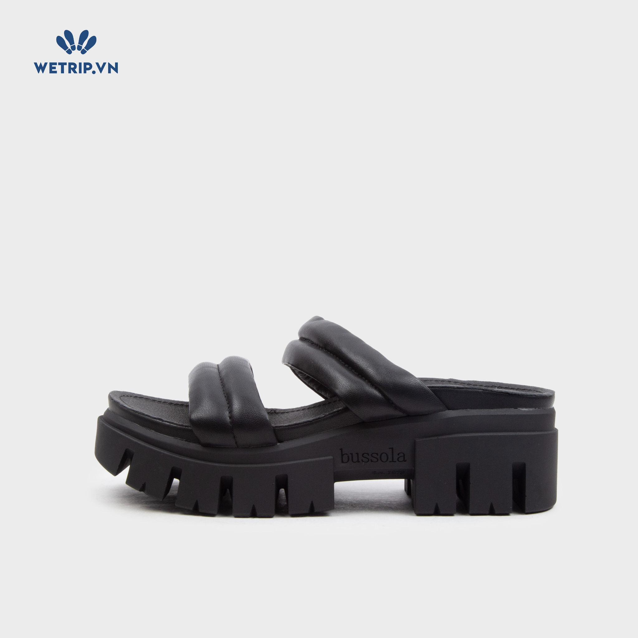 Sandal Cao Gót Bussola (Đen) Mã SDCG-BSL-101-A