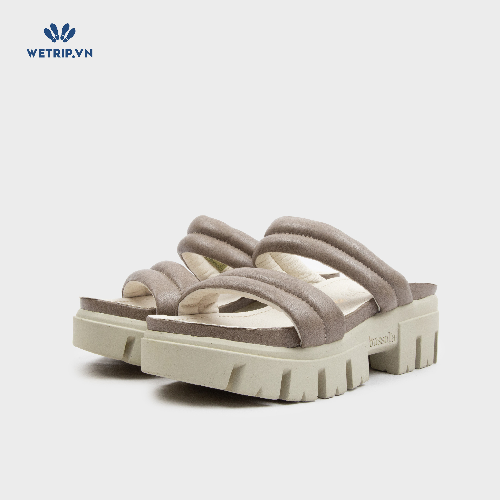 Sandal Cao Gót Bussola (Nâu) Mã SDCG-BSL-101-C