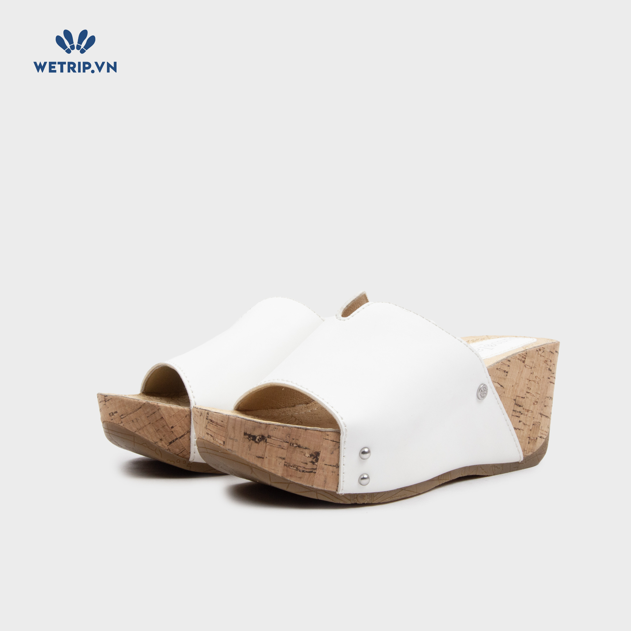 Sandal Xuồng Bussola (Kem lì đế nâu) Mã SDX-BSL-103-C1