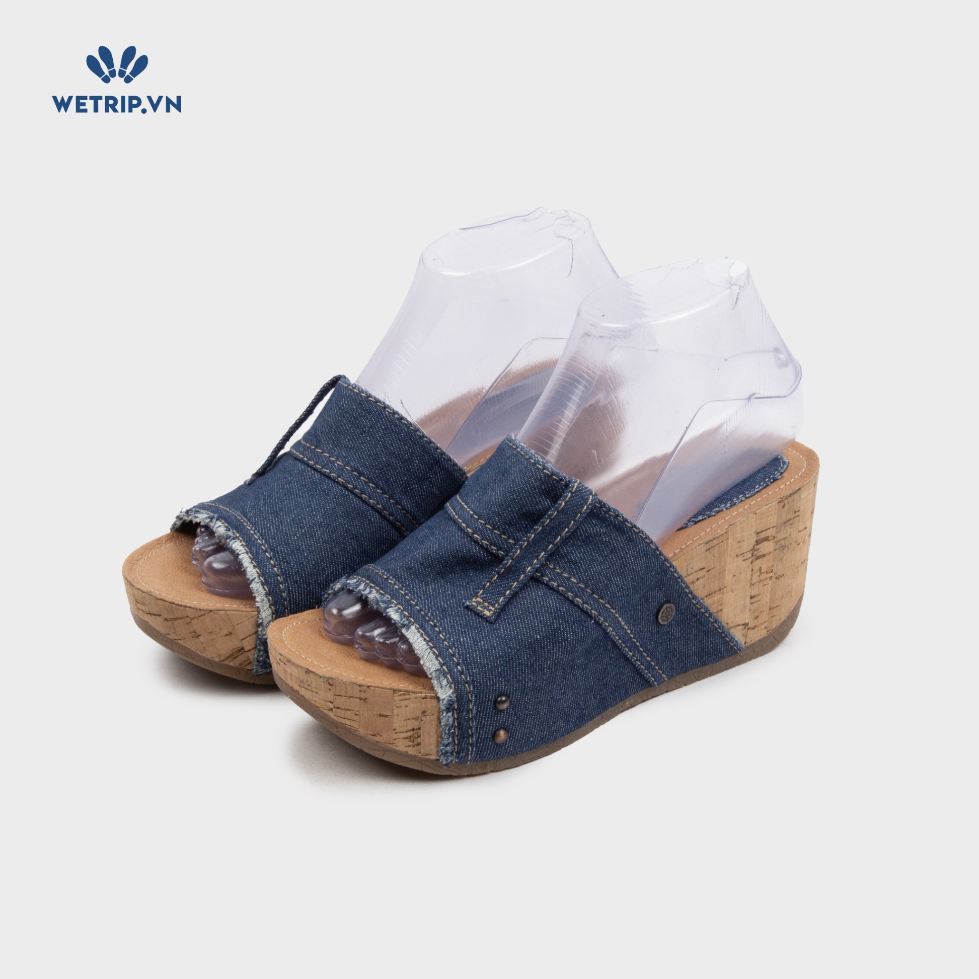 Sandal Xuồng Bussola (Xanh đậm) Mã SDX-BSL-104-B