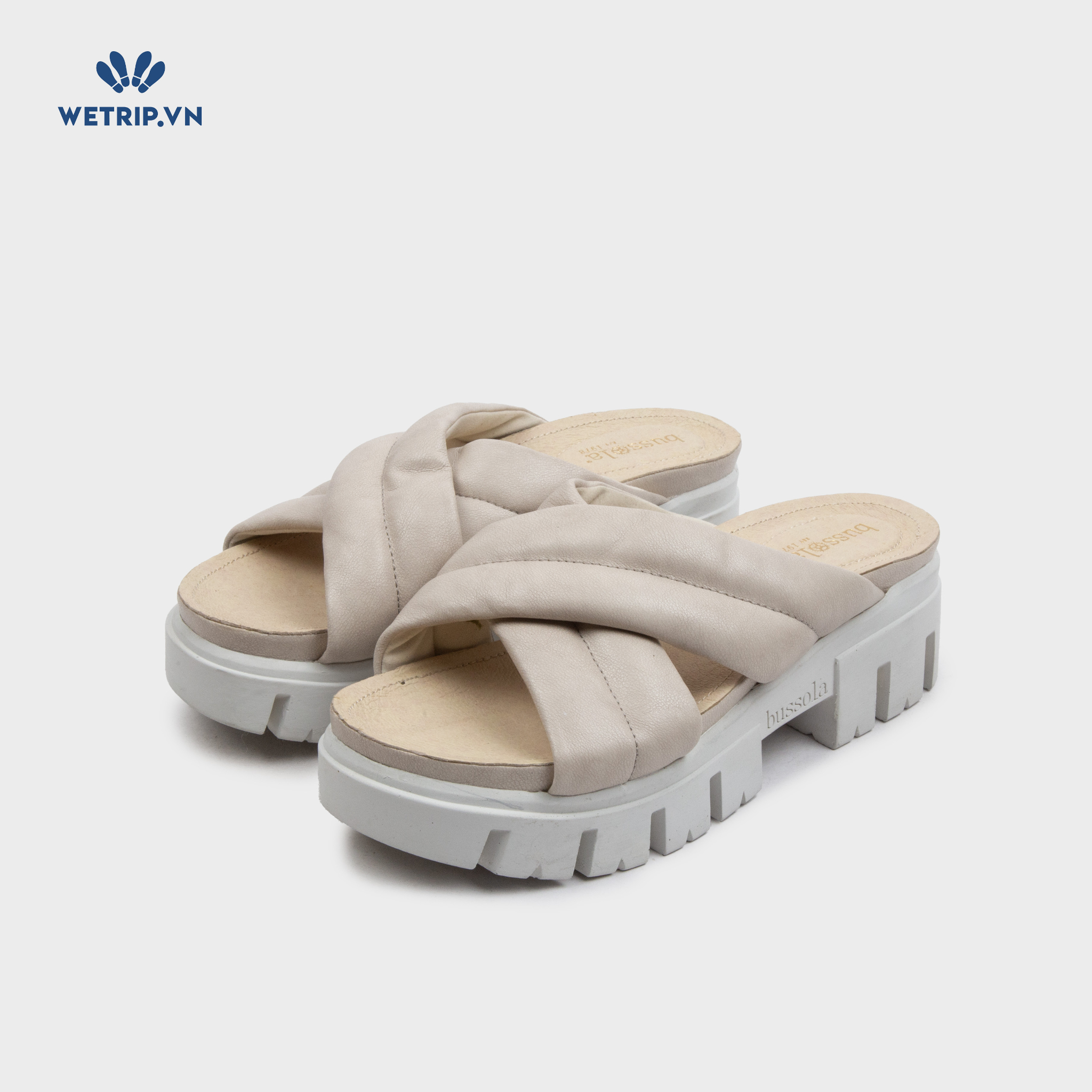 Sandal Cao Gót Bussola (Quai be đế trắng) Mã SDCG-BSL-100-C1